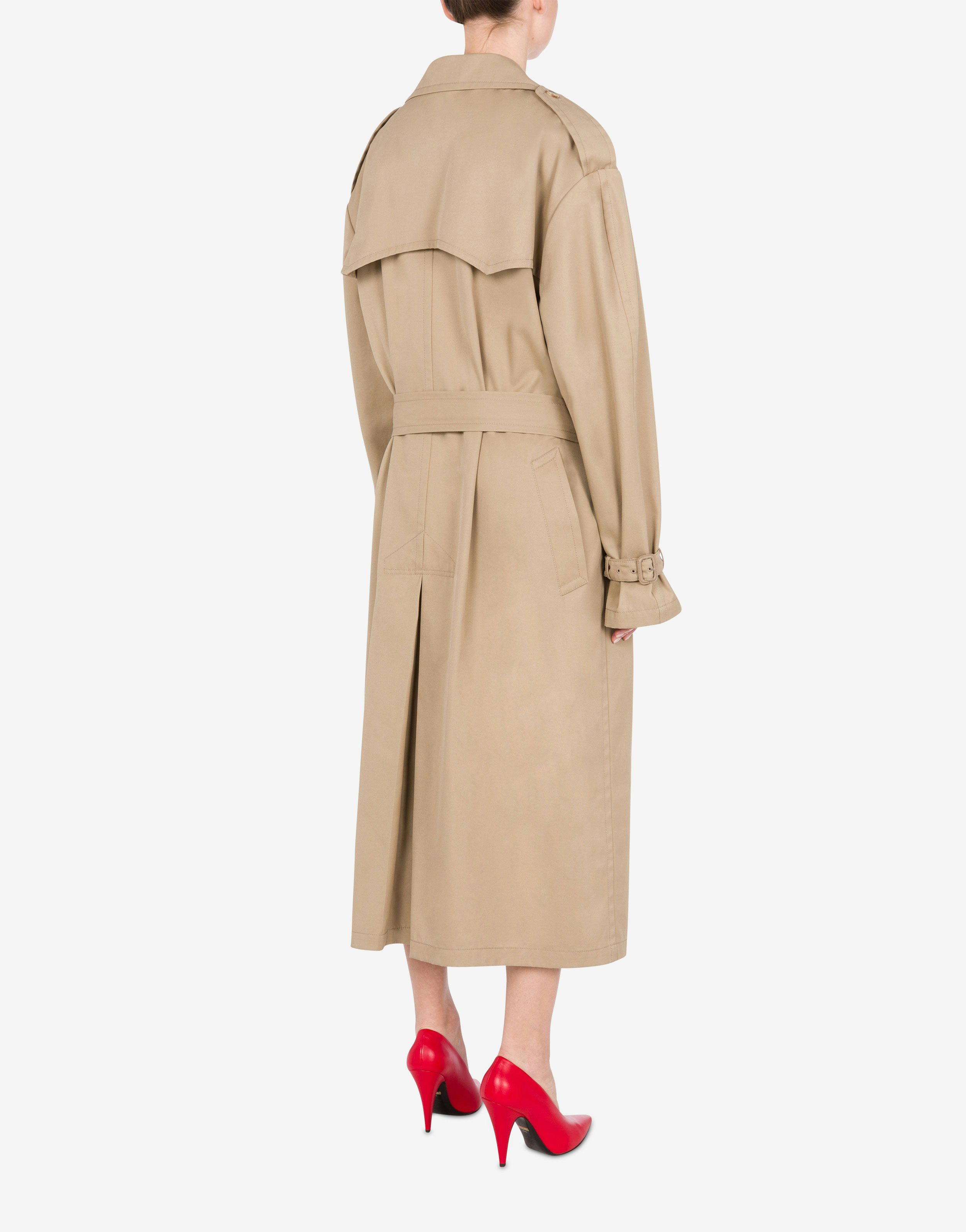 Trench coat in cotton and nylon gabardine 2