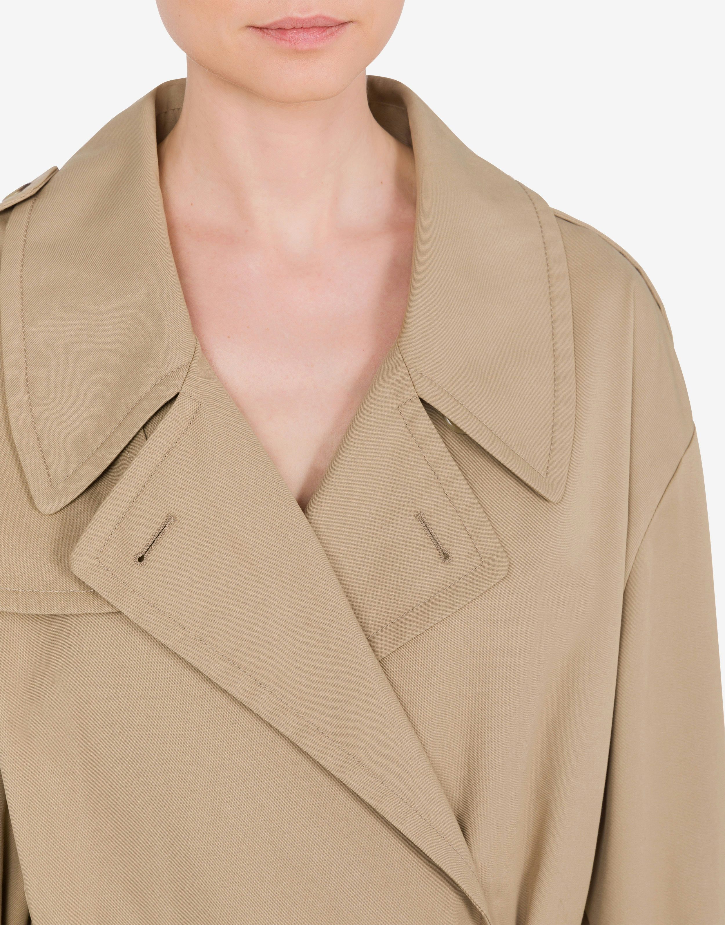 Trench coat in cotton and nylon gabardine 3