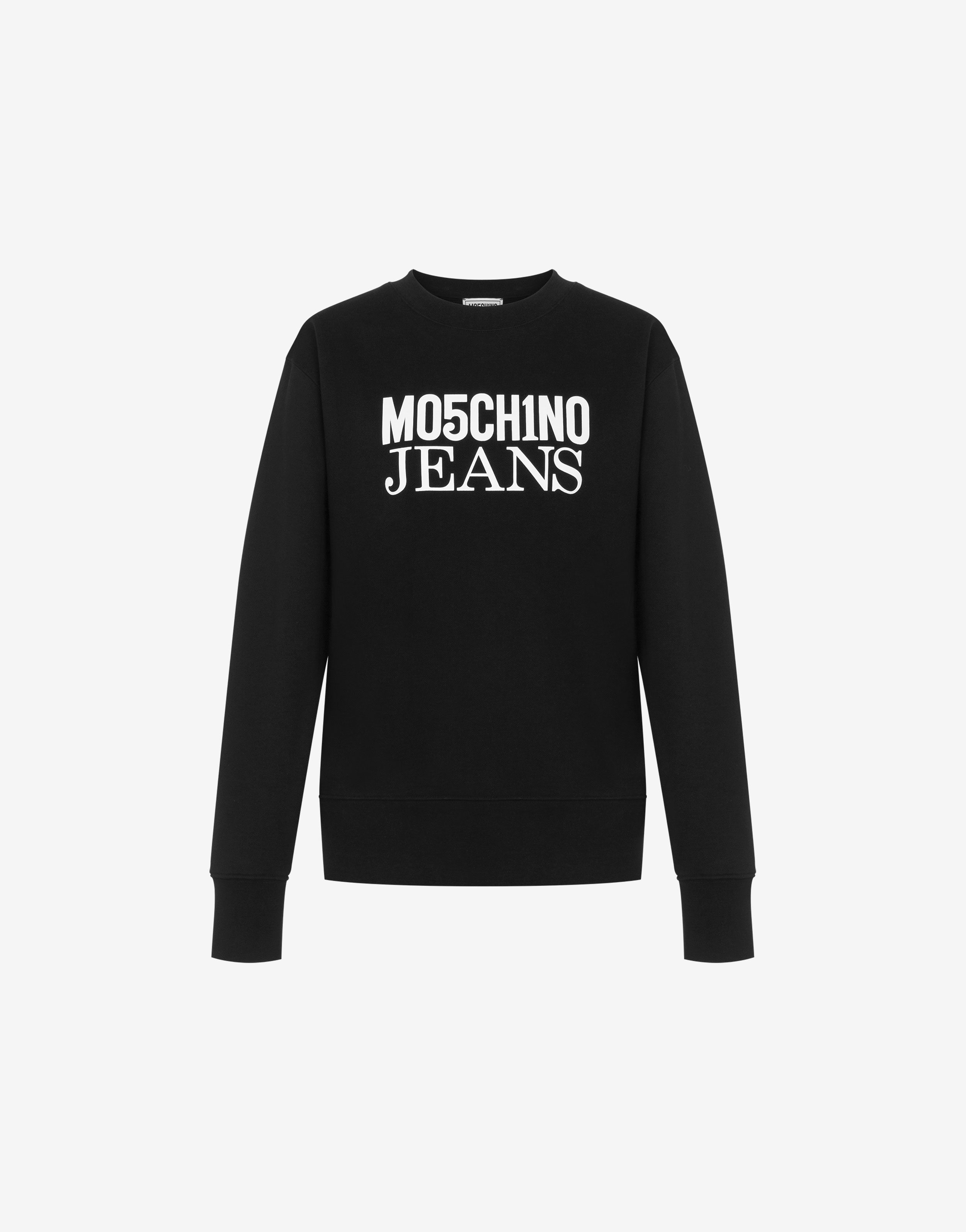 Moschino logo print sweatshirt on sale