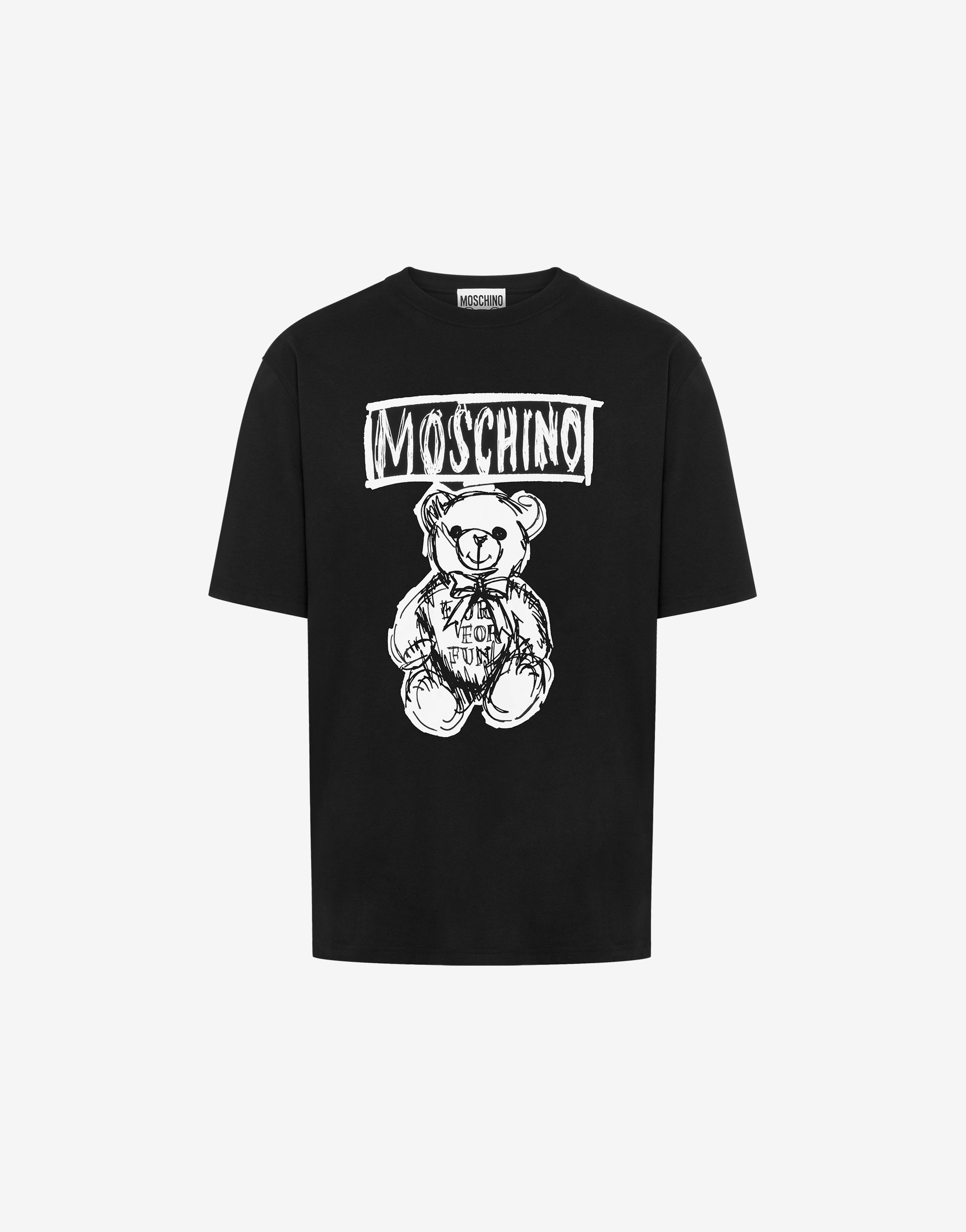 Moschino teddy logo print t shirt on sale