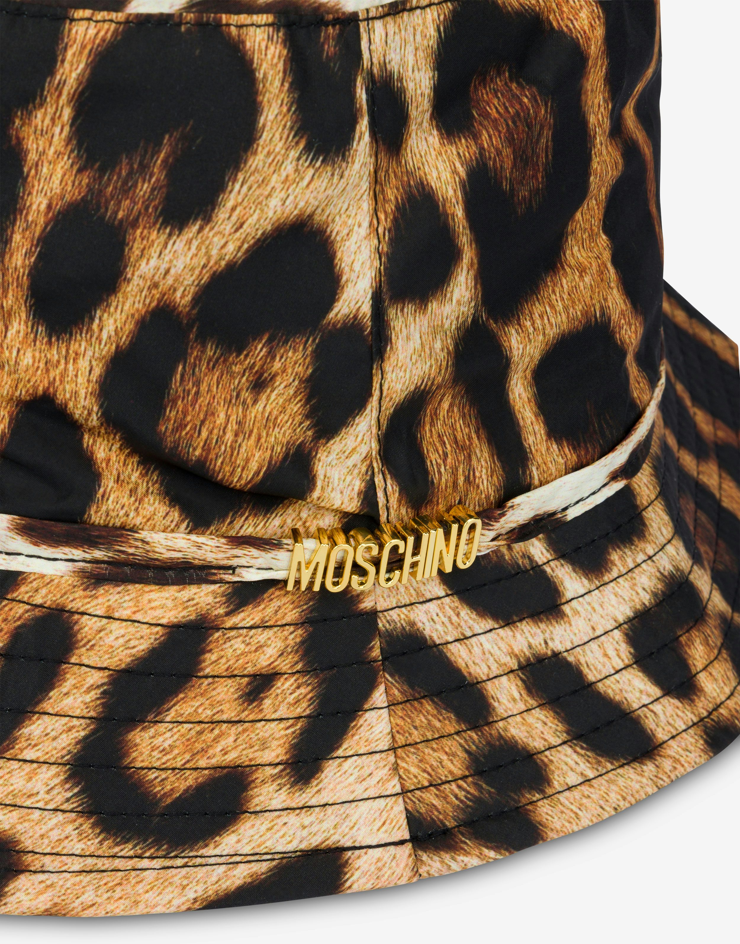 Mütze aus Nylon Leopard Print 1