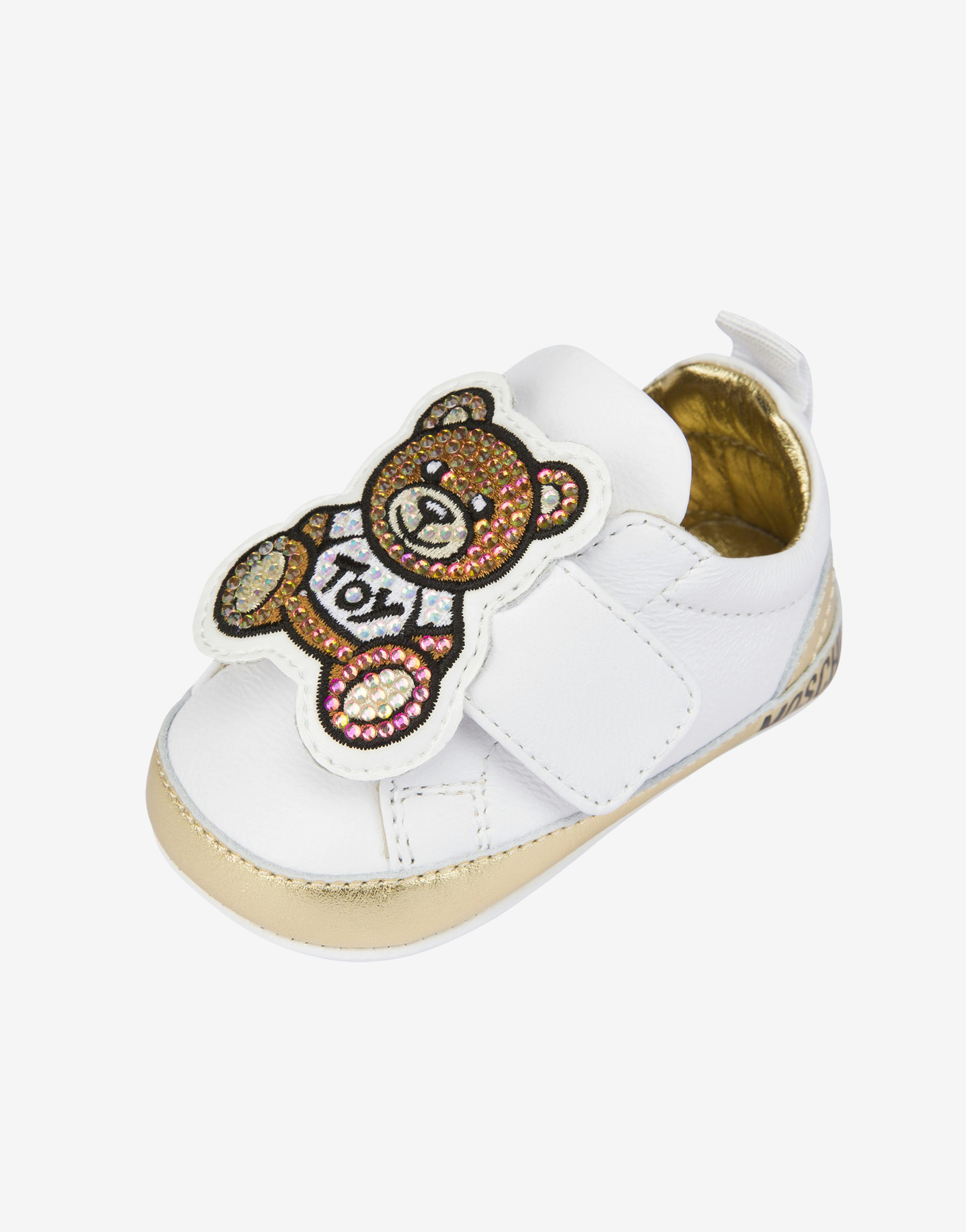 Crystal Teddy leather sneakers 2