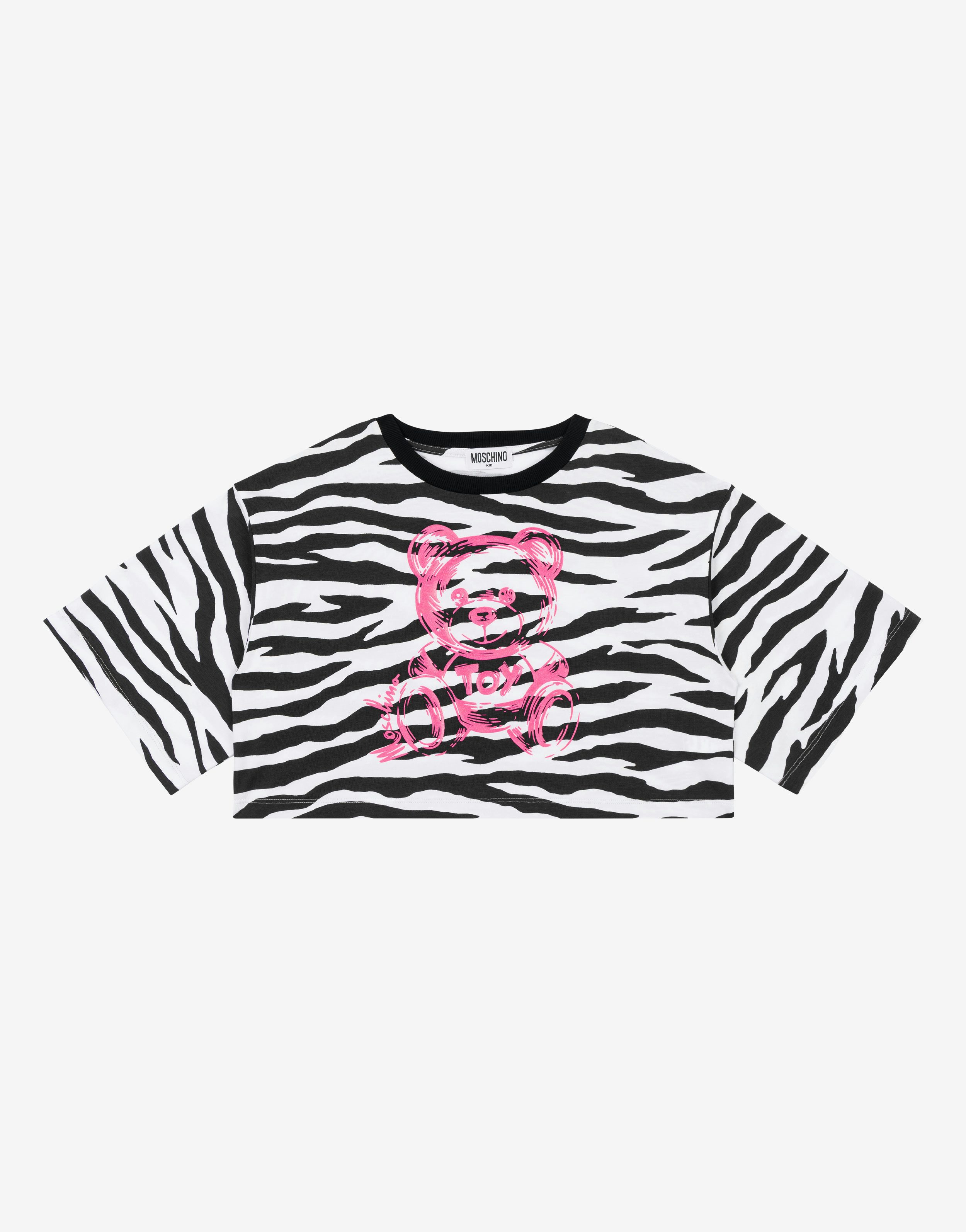 T-shirt in jersey Zebra Striped Print