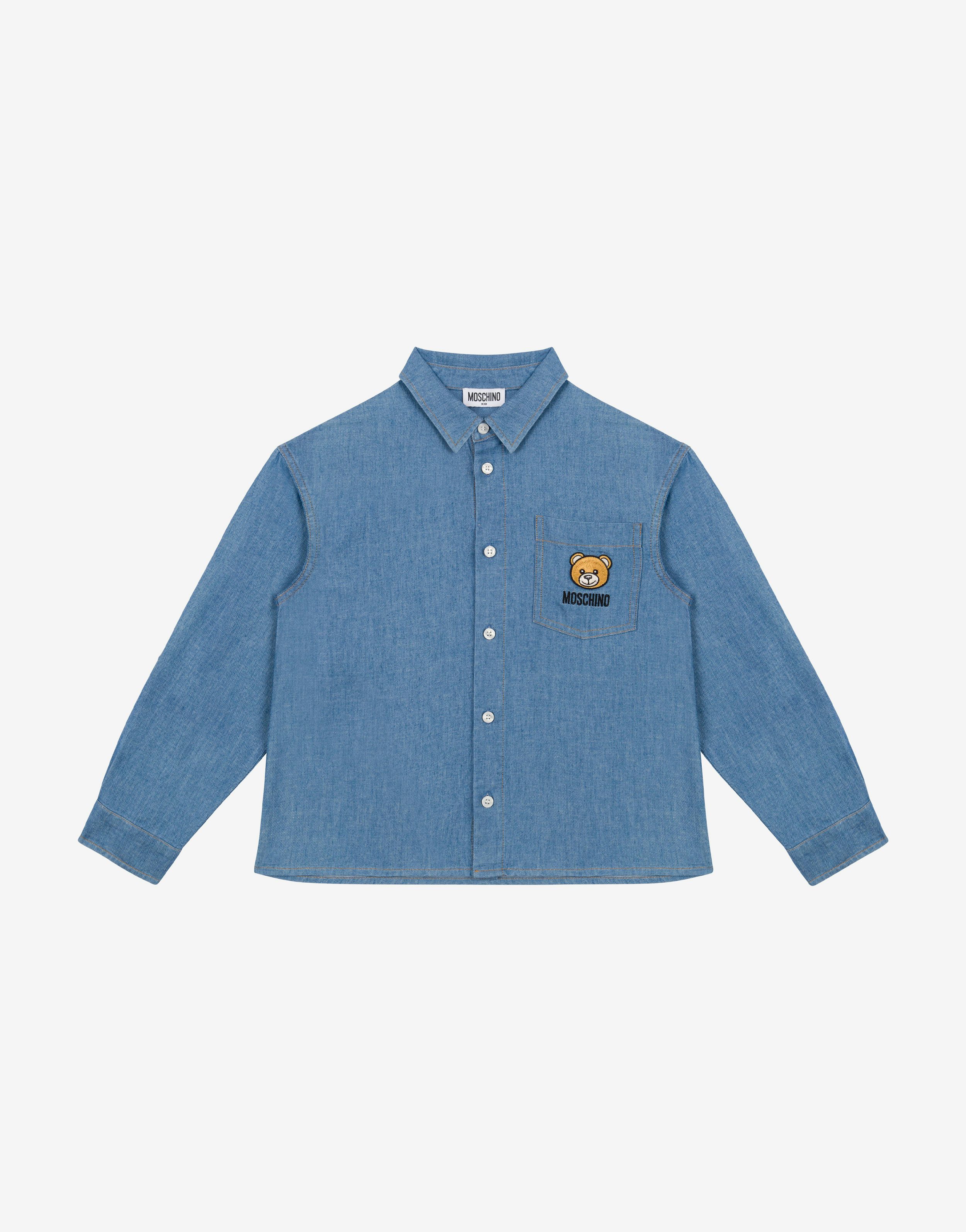 Camicia in chambray Teddy Patch
