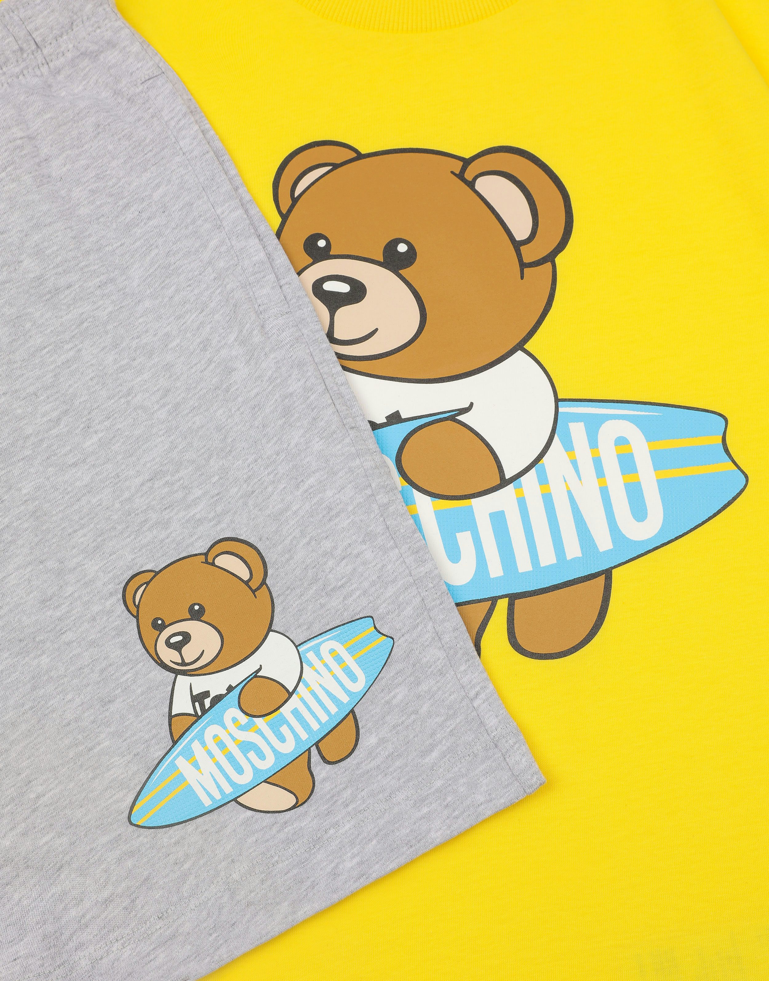 Completo t-shirt e short Surfer Teddy Bear 1