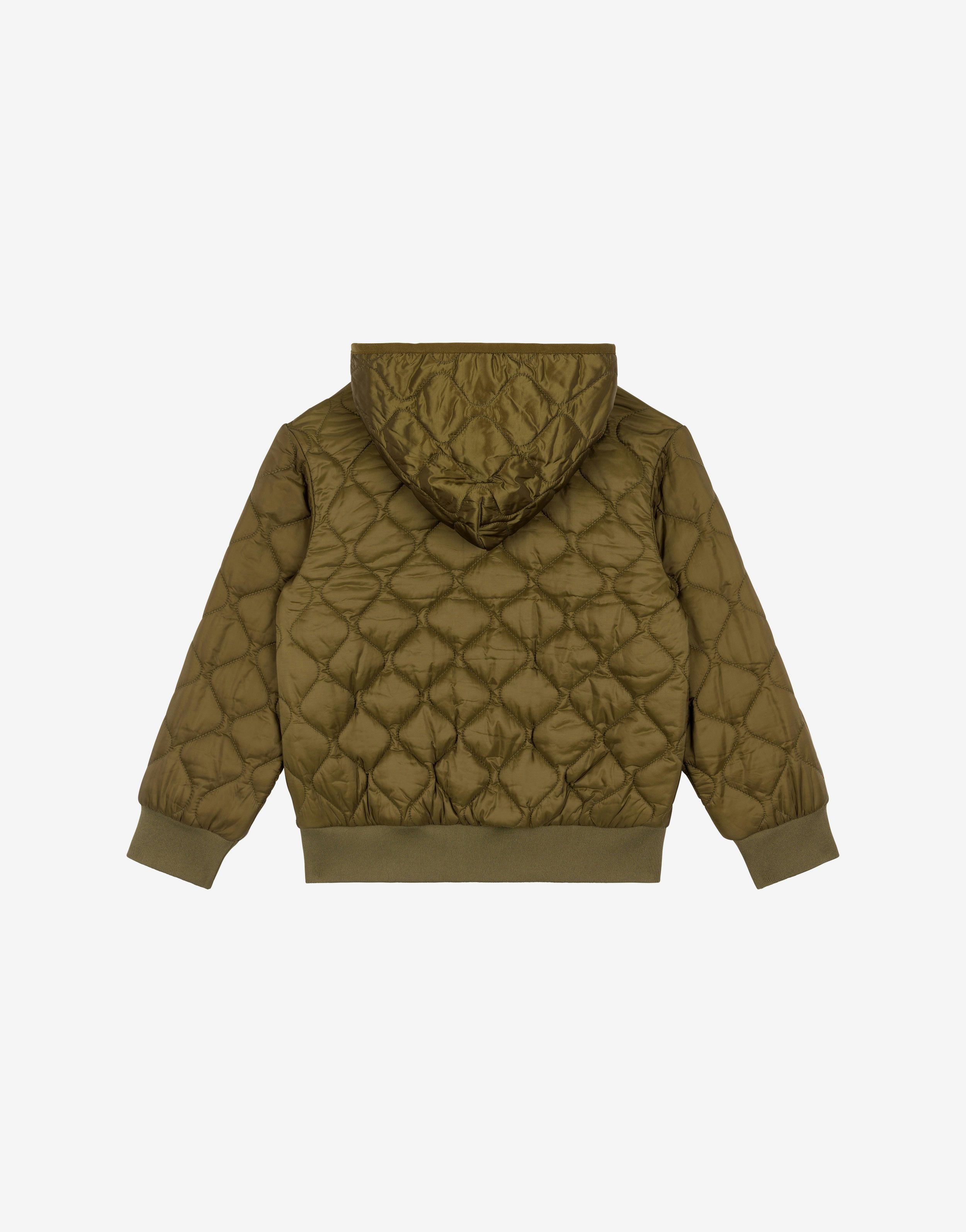 Teddy Patch quilted nylon jacket 0