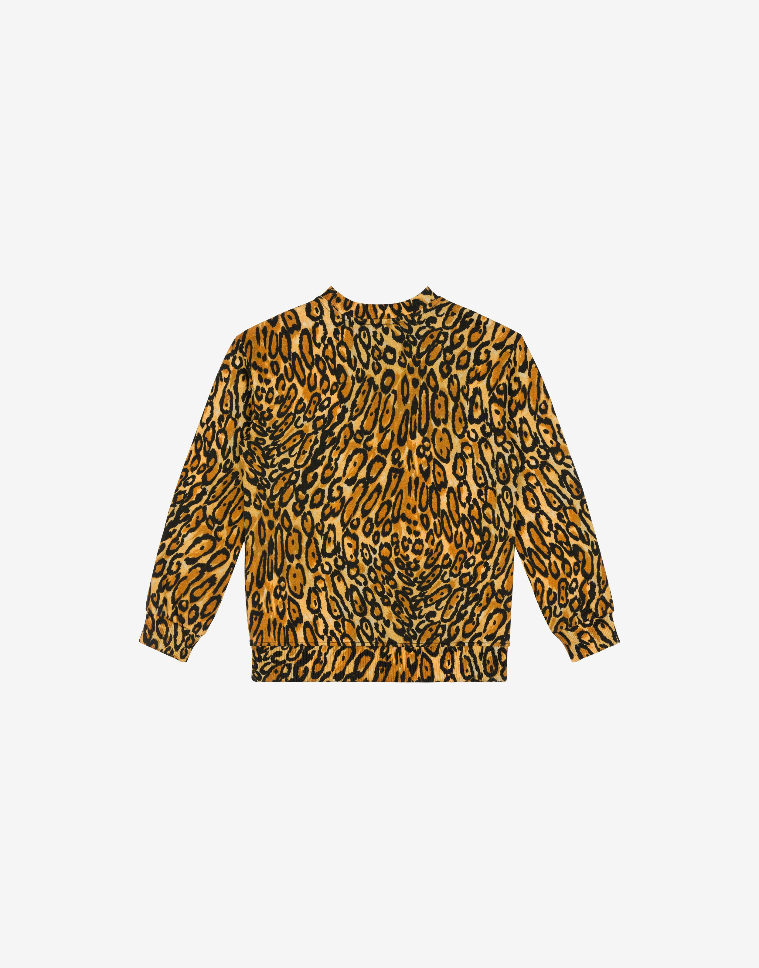 Sweatshirt aus Baumwolle Leopard Print 0
