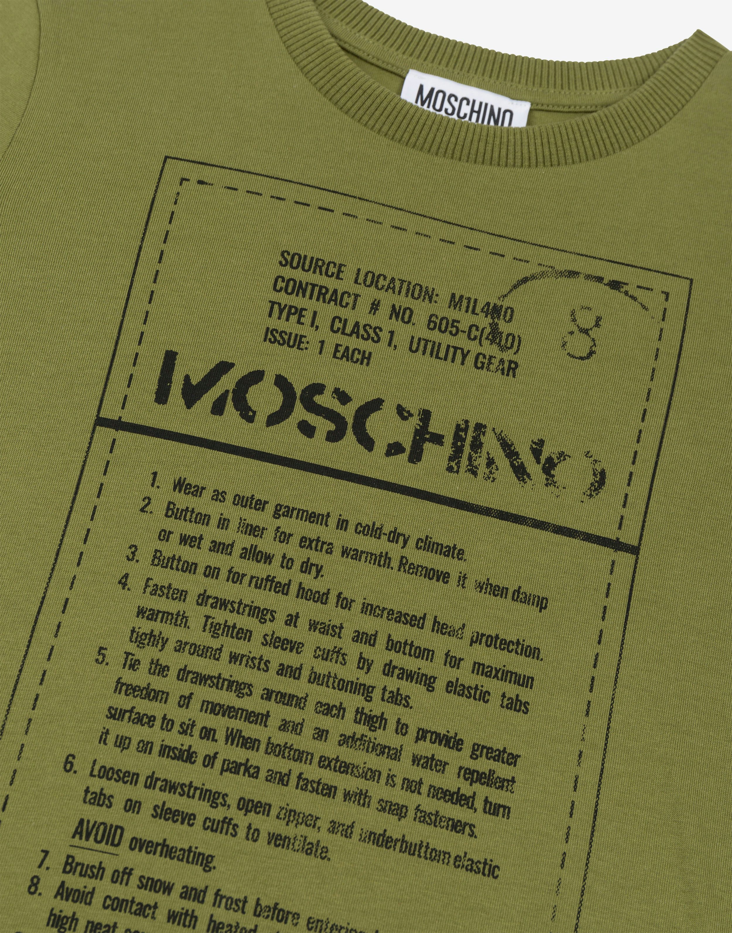 Moschino Label jersey T-shirt 1