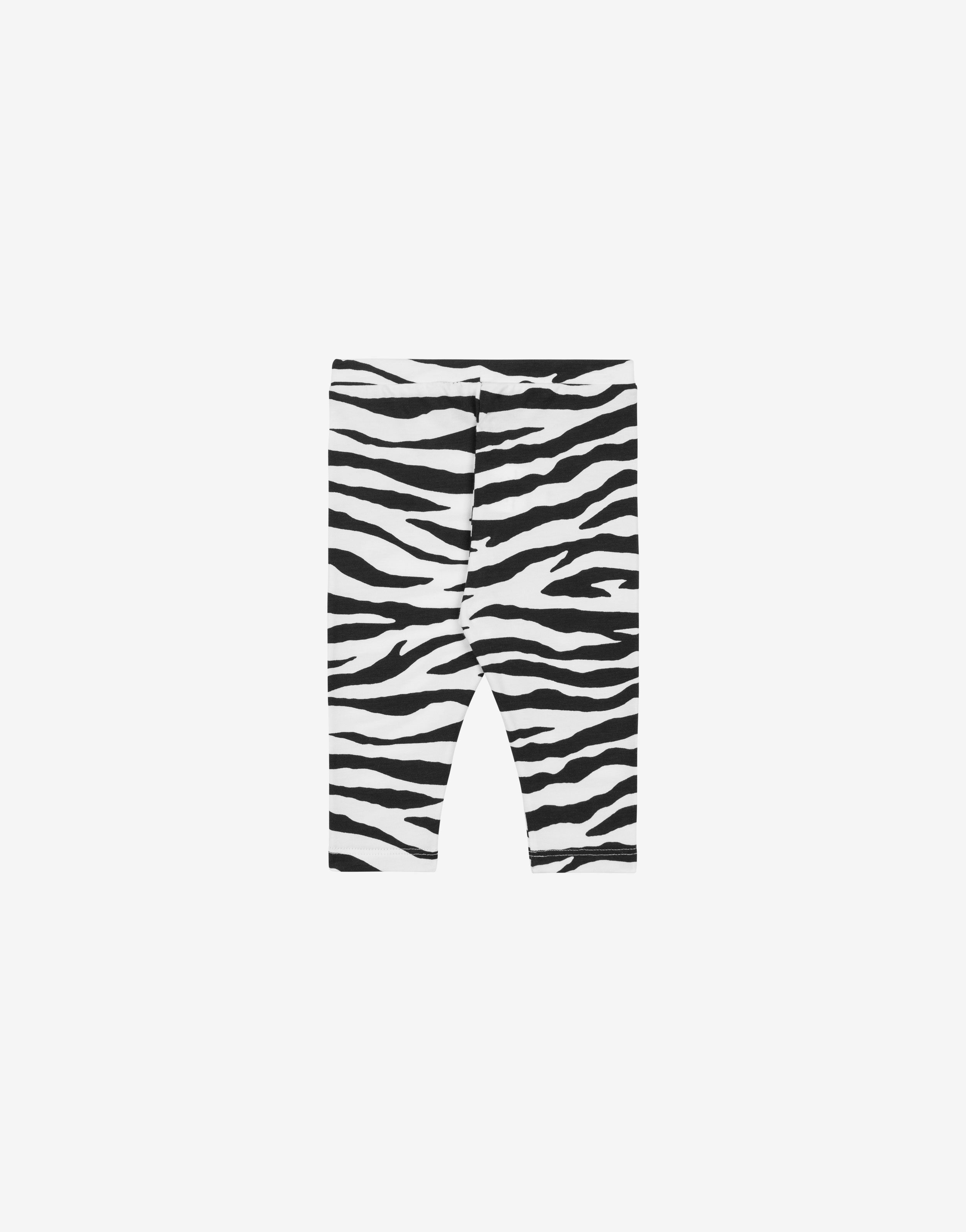 Leggings in jersey Zebra Striped Print 0