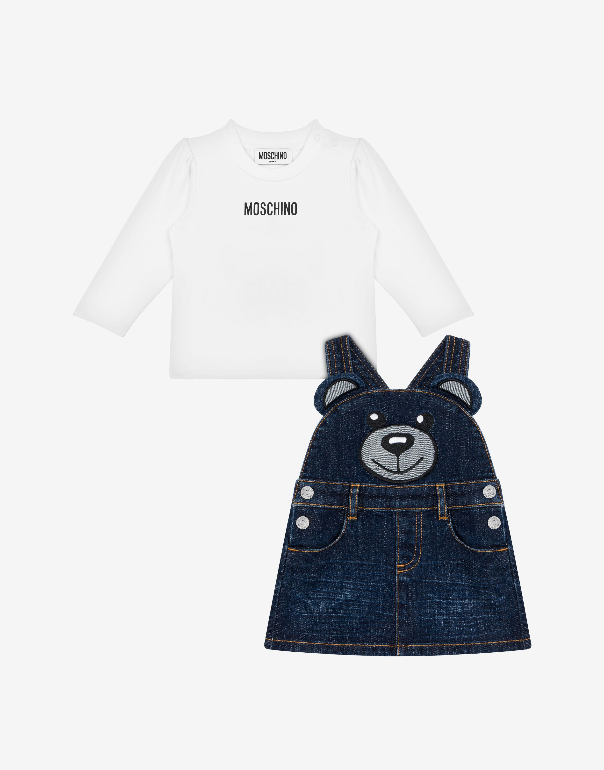 Moschino Teddy Bear Tシャツ＆サロペットスカート セットアップ 