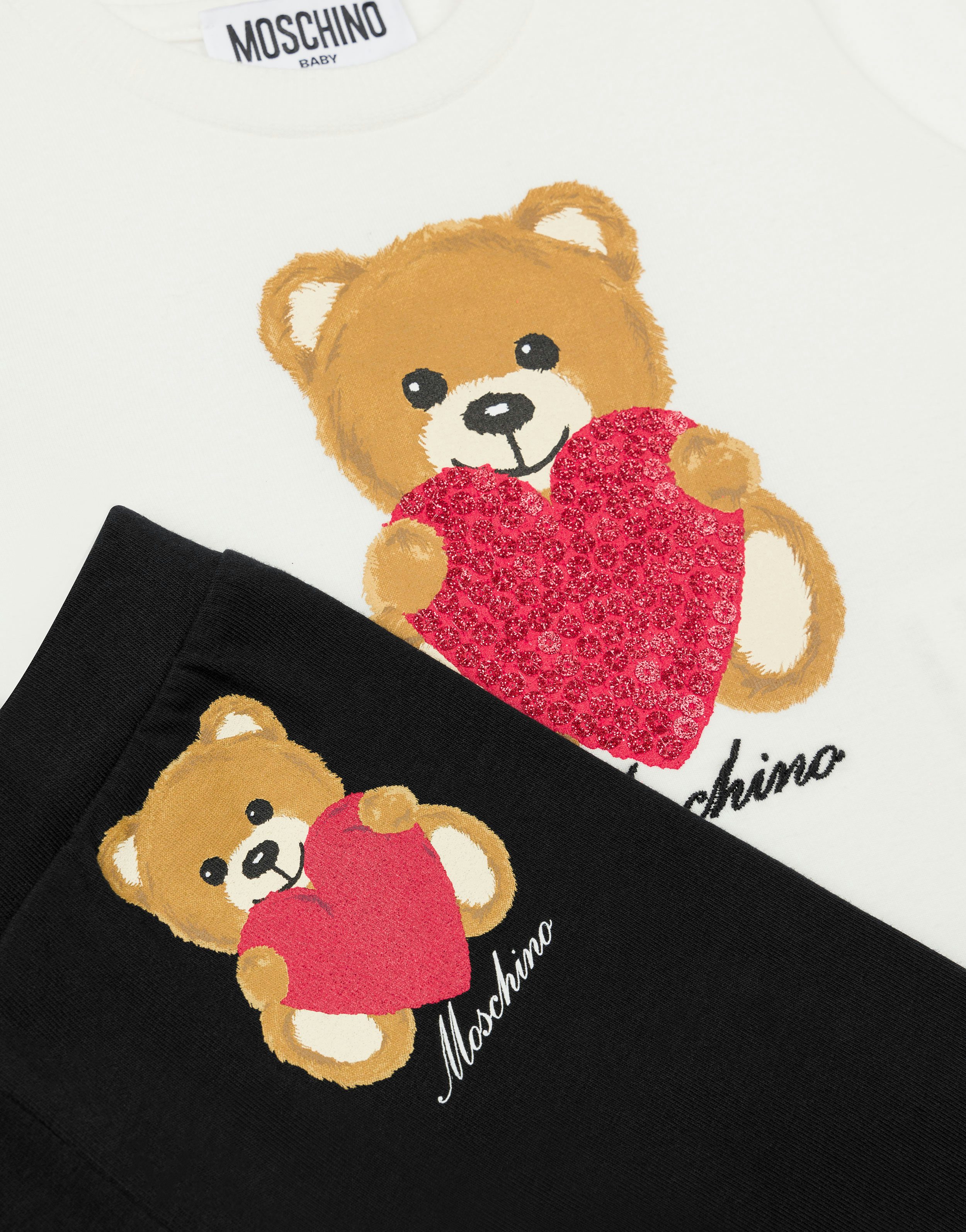 Heart Teddy Bear T-shirt and leggings co-ord set 1