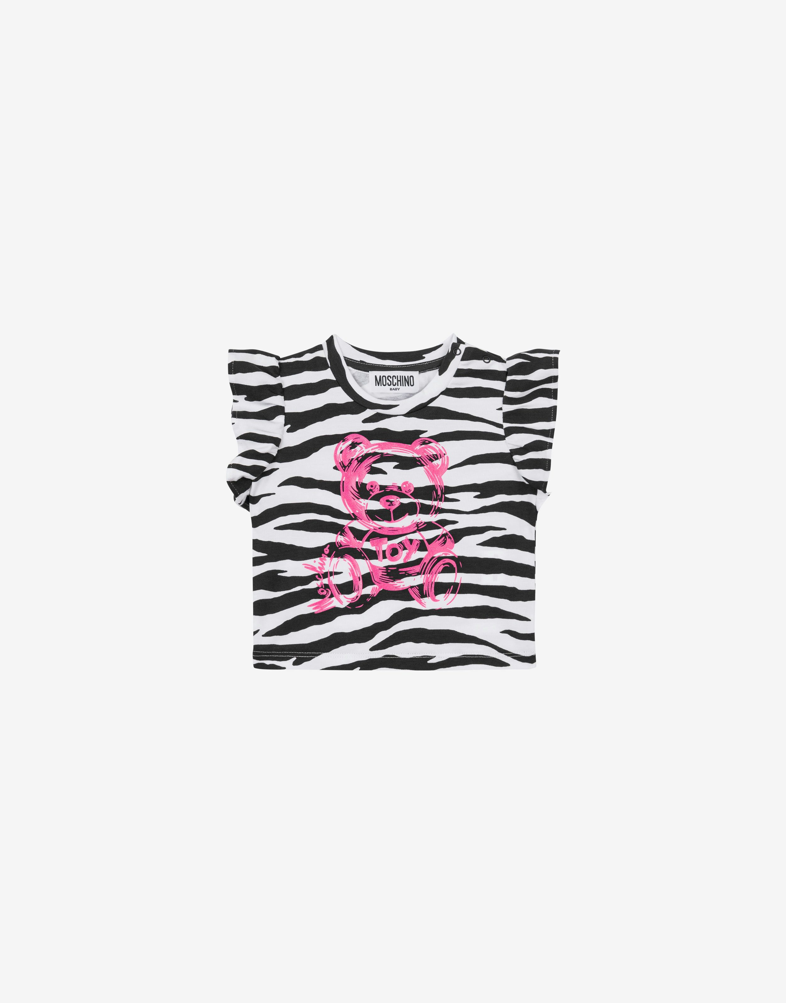 T-shirt in jersey Zebra Striped Print