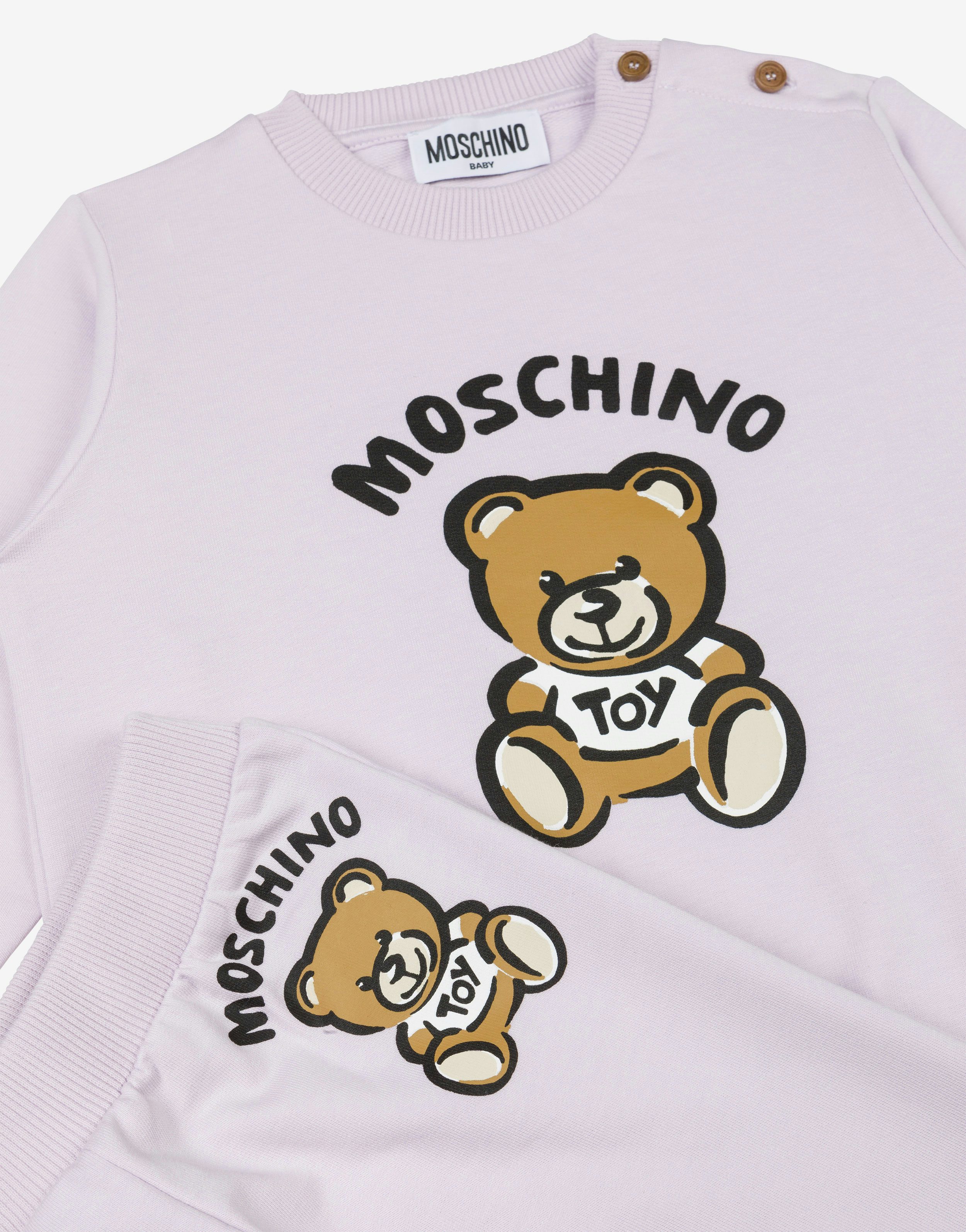 Moschino Teddy Bear organic fleece tracksuit 1