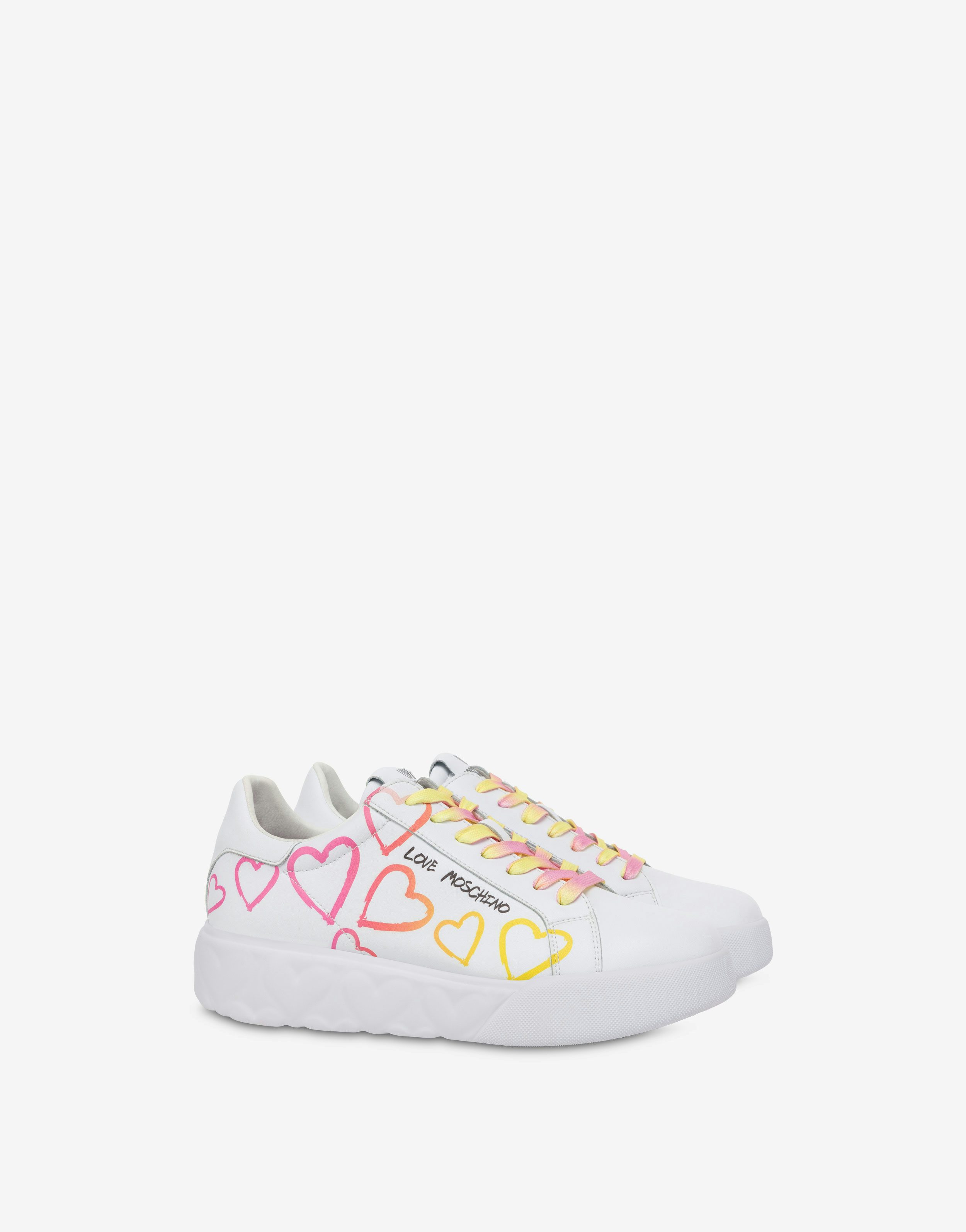 Sneakers en cuir de veau Heart Love