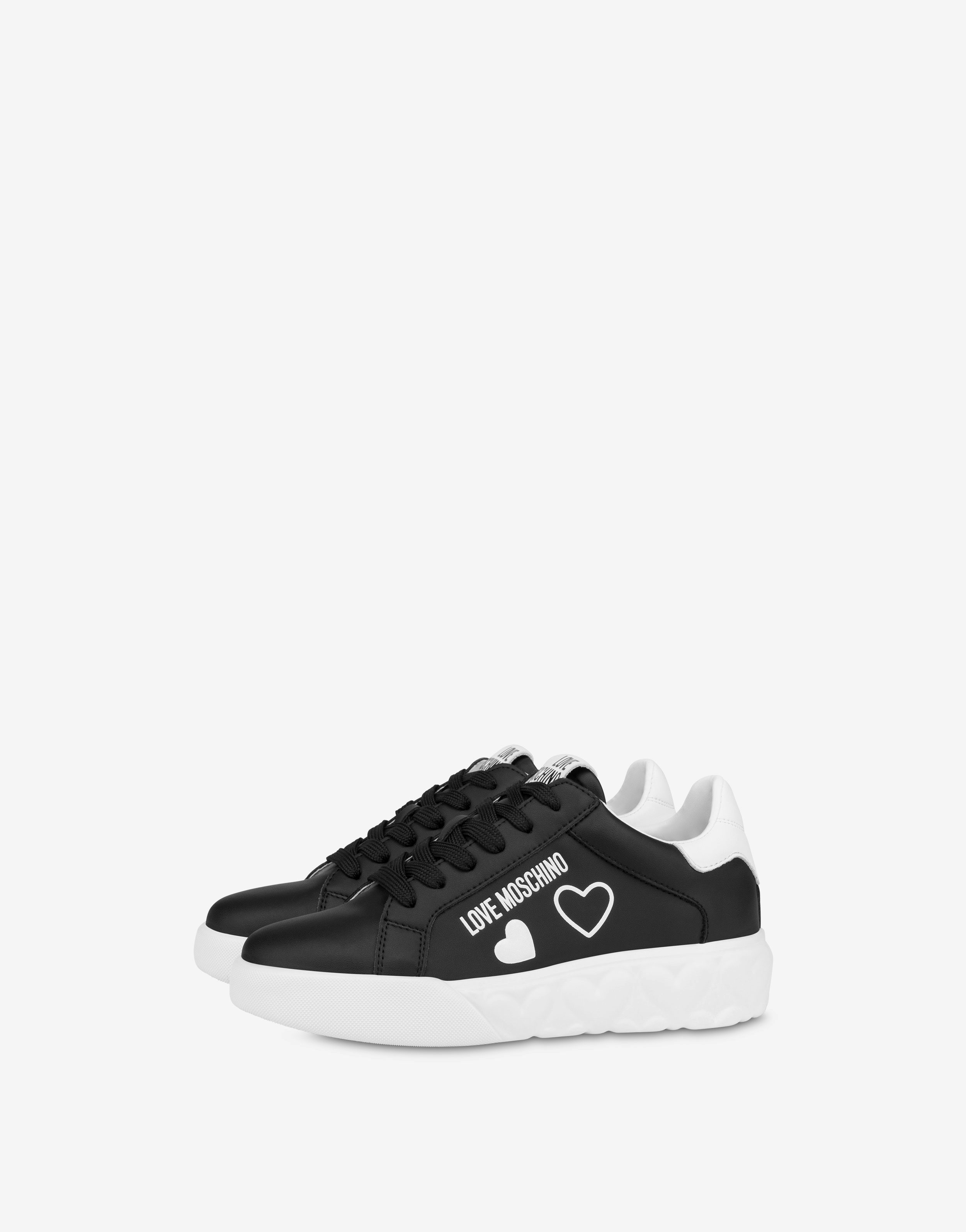 Heart Love calfskin sneakers