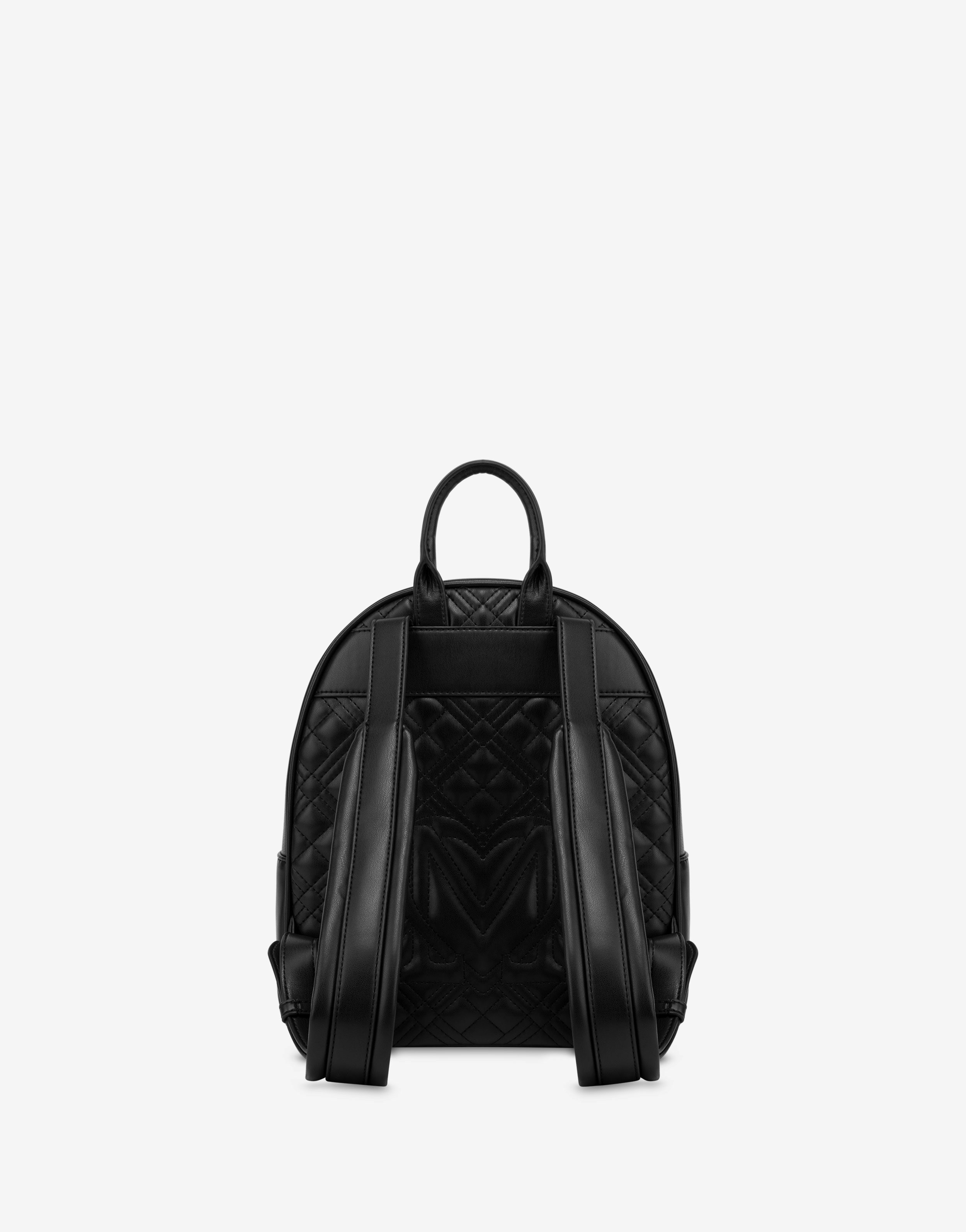 Lettering Logo quilted backpack 0