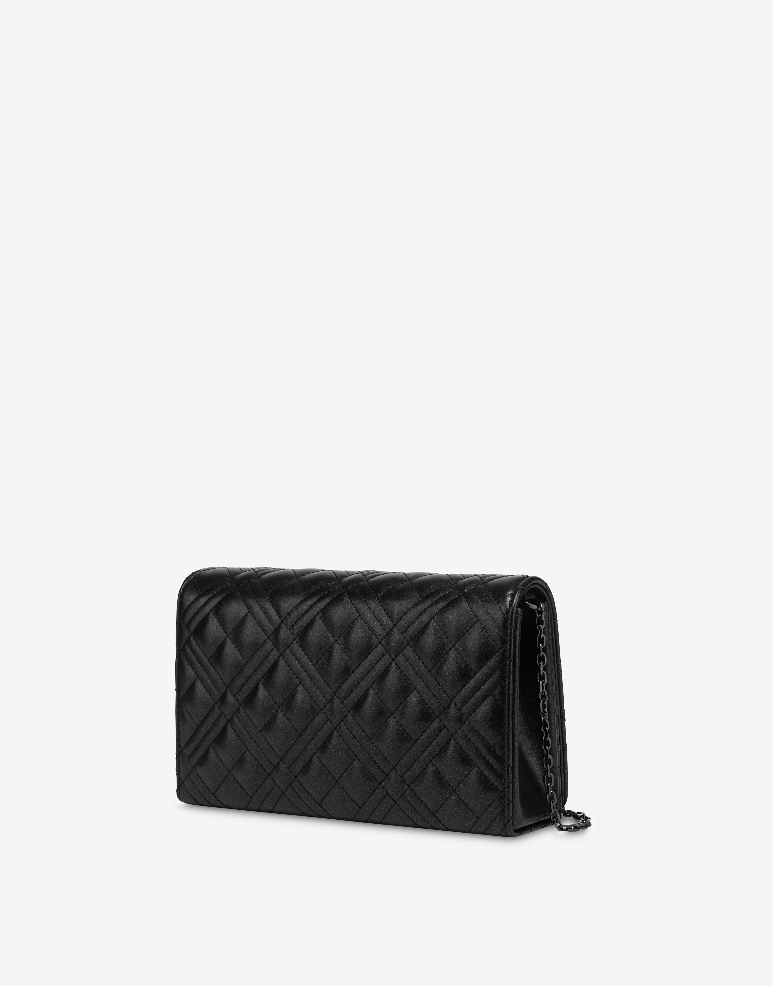 Quilted clutch with chain 0