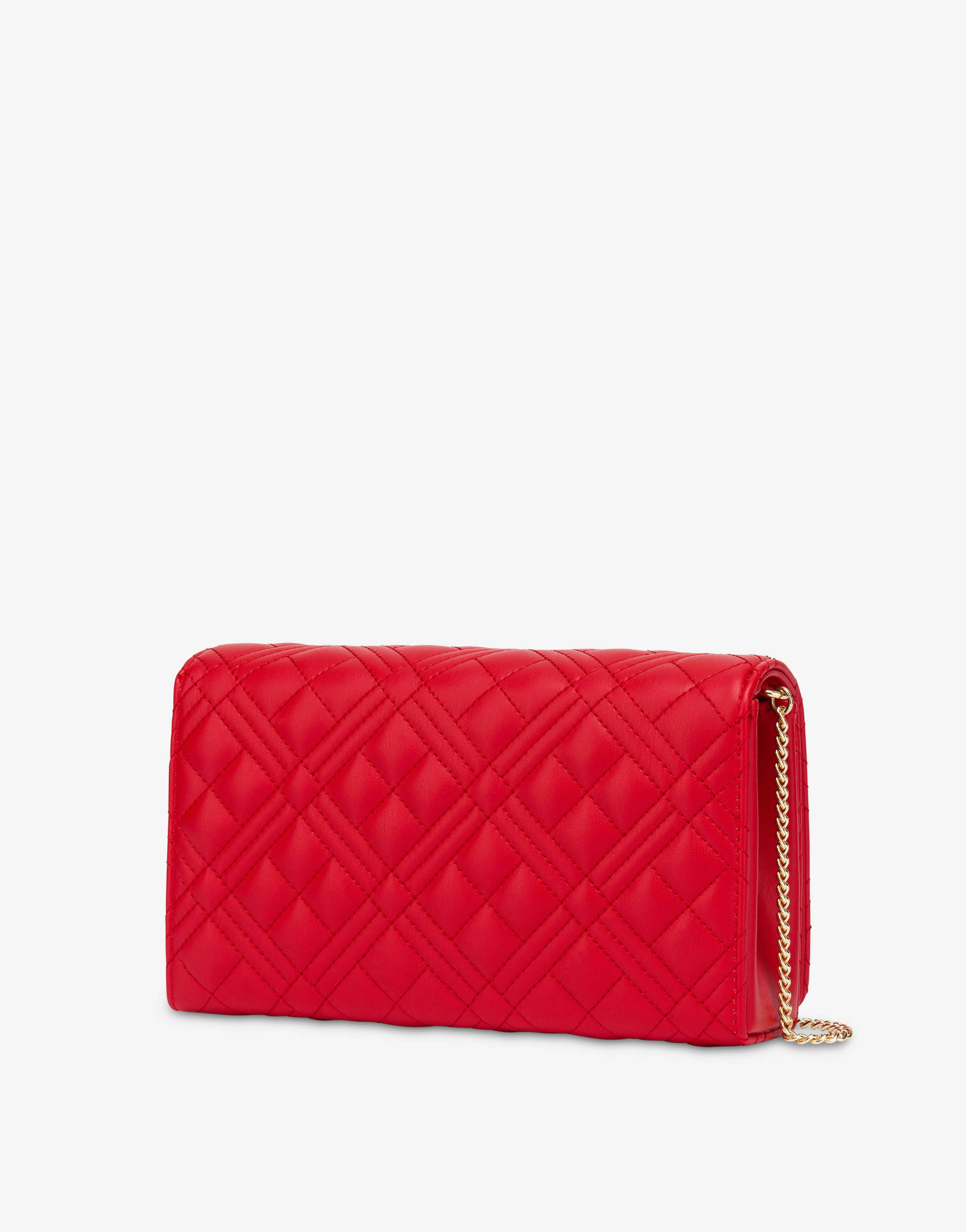 Shiny Quilted clutch 0