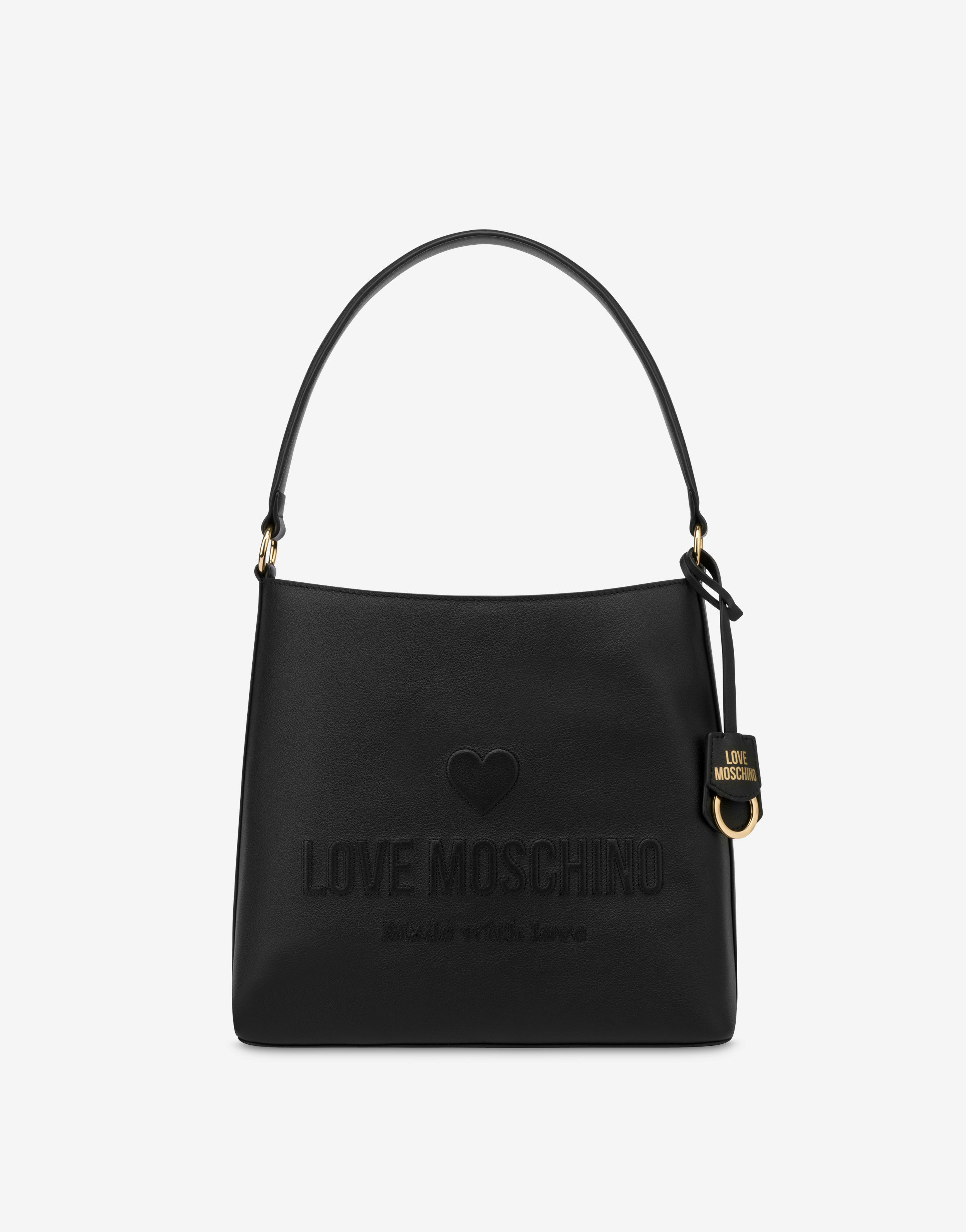 Love Embossed calfskin hobo bag