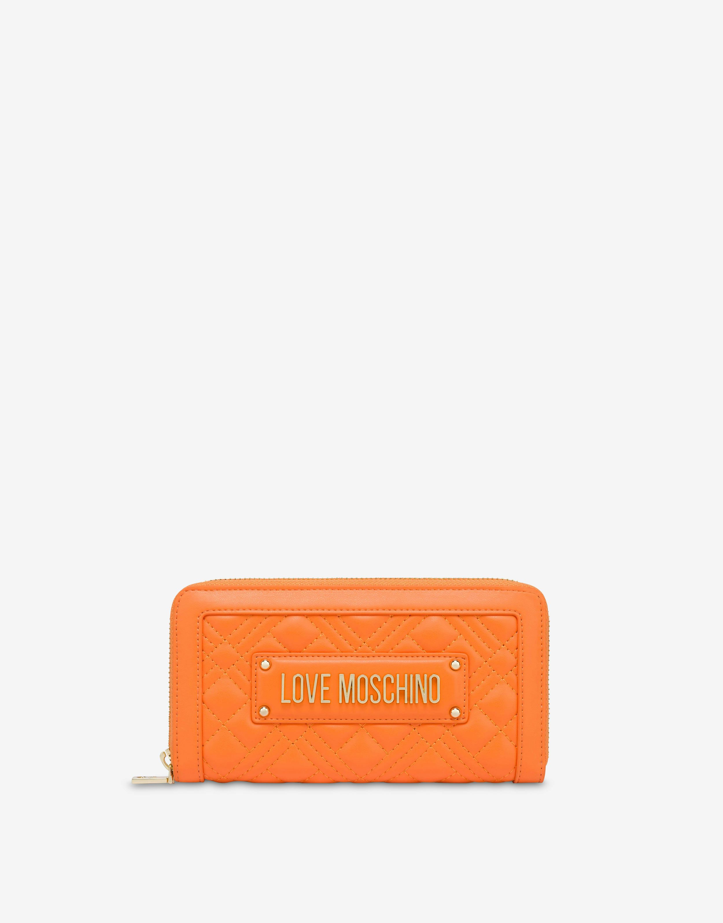 Quilted zip-around wallet