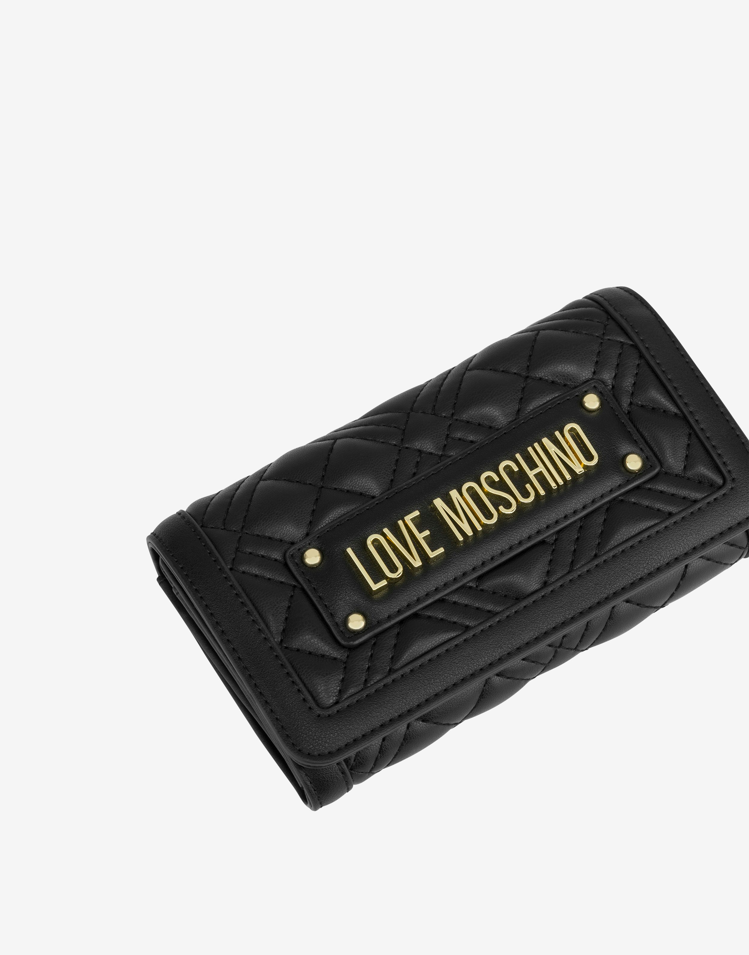 Lettering Logo quilted wallet 2