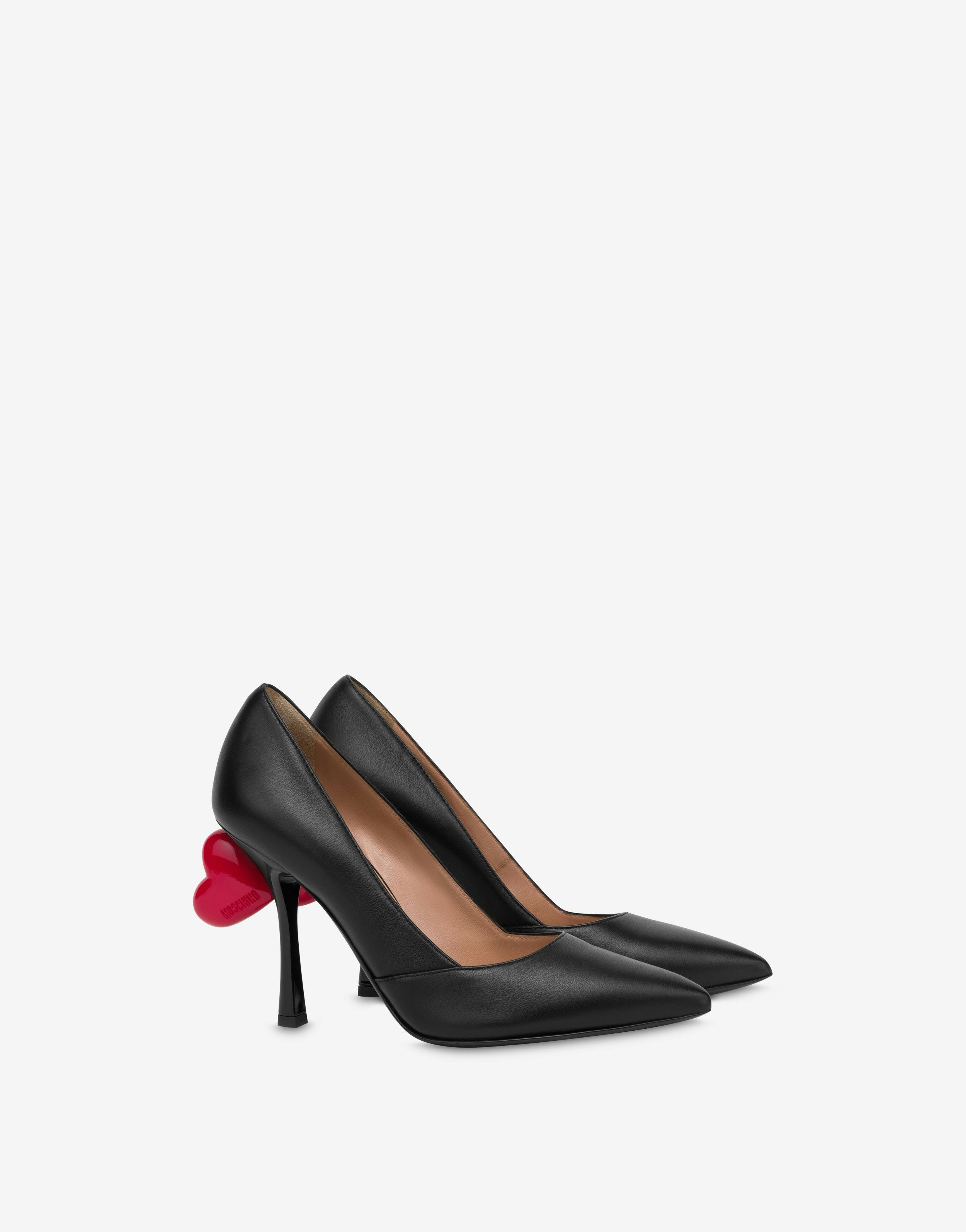 Sweet Heart nappa leather pumps