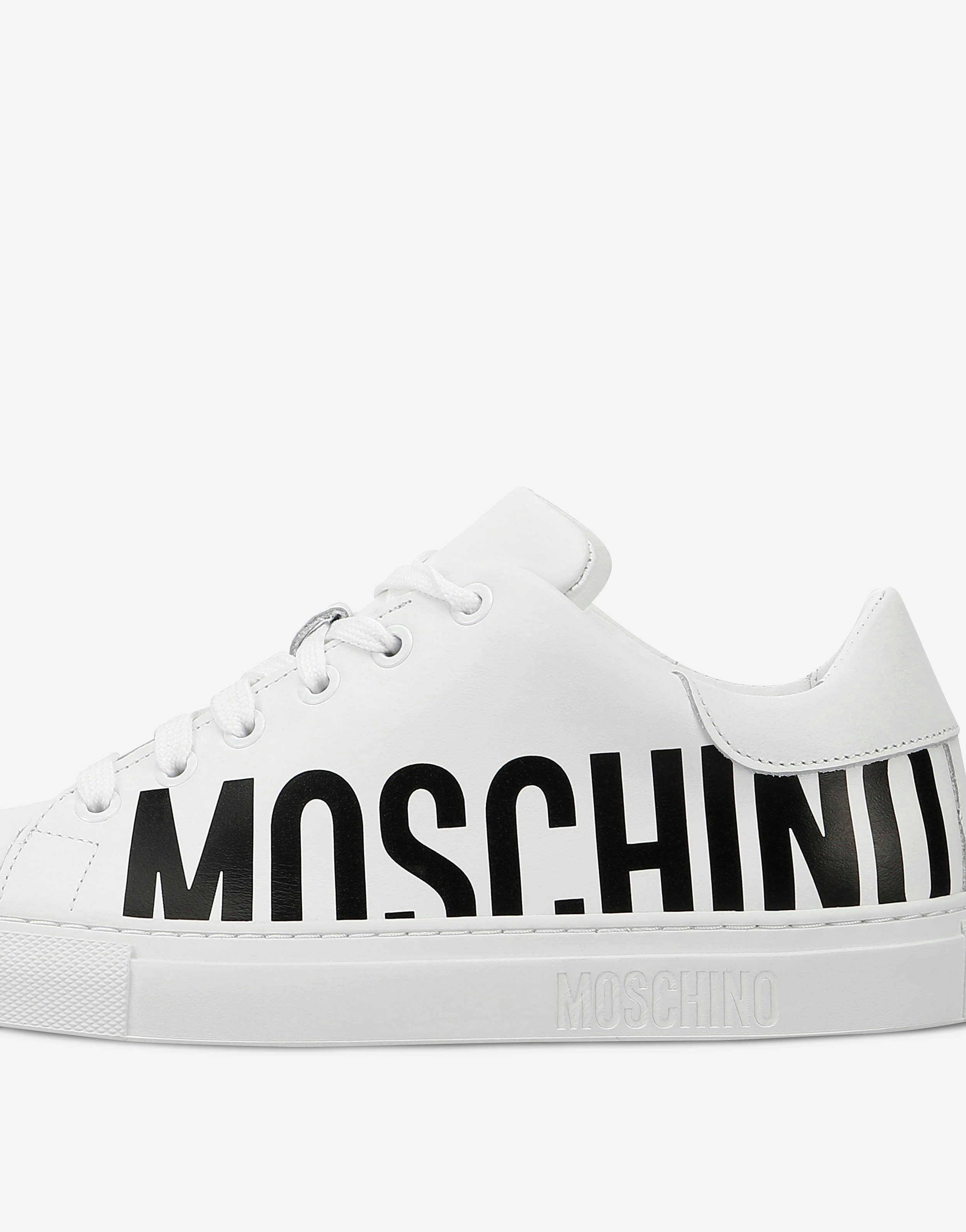 Leather sneakers with logo 2