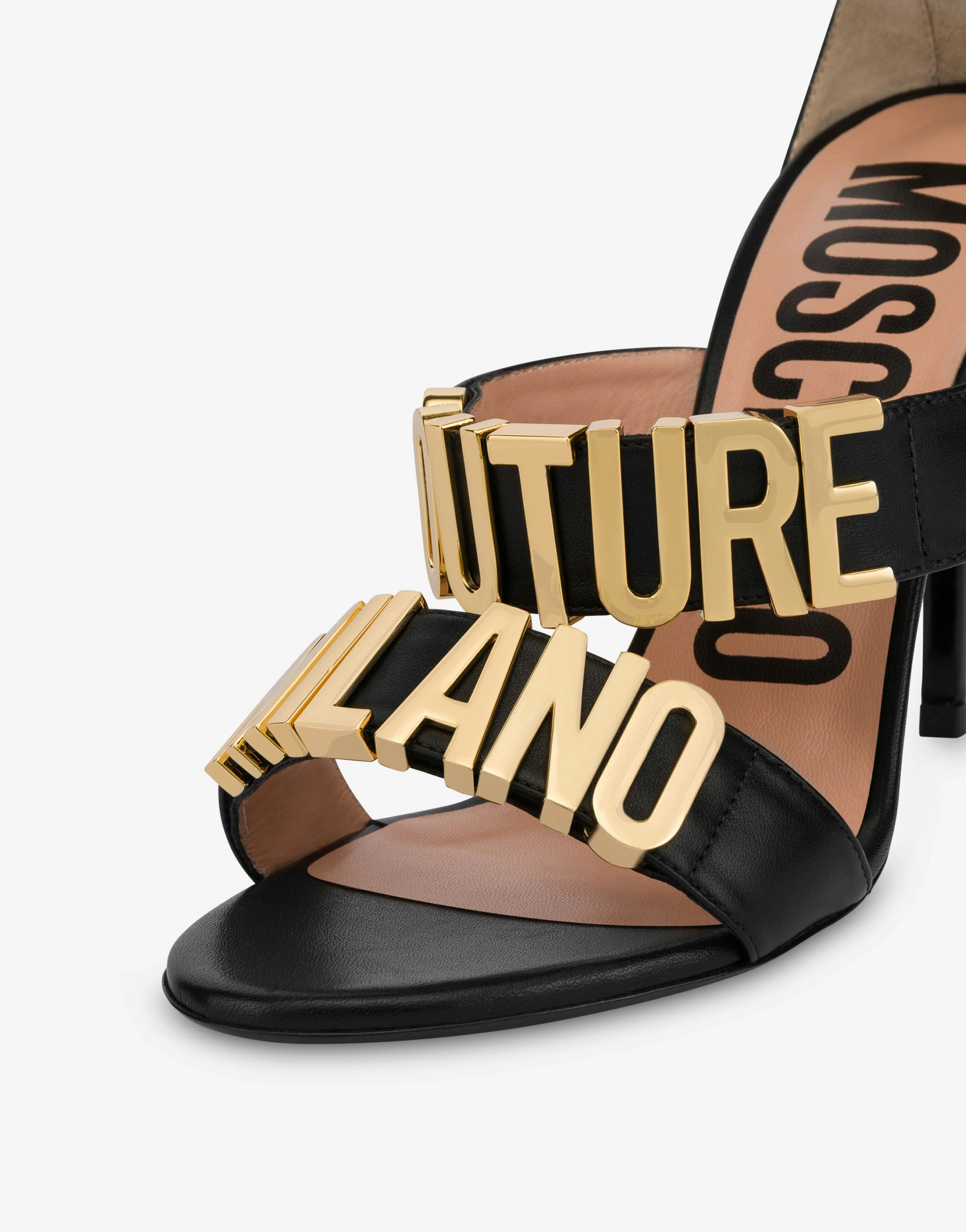 Moschino Couture Milano calfskin sandals 2
