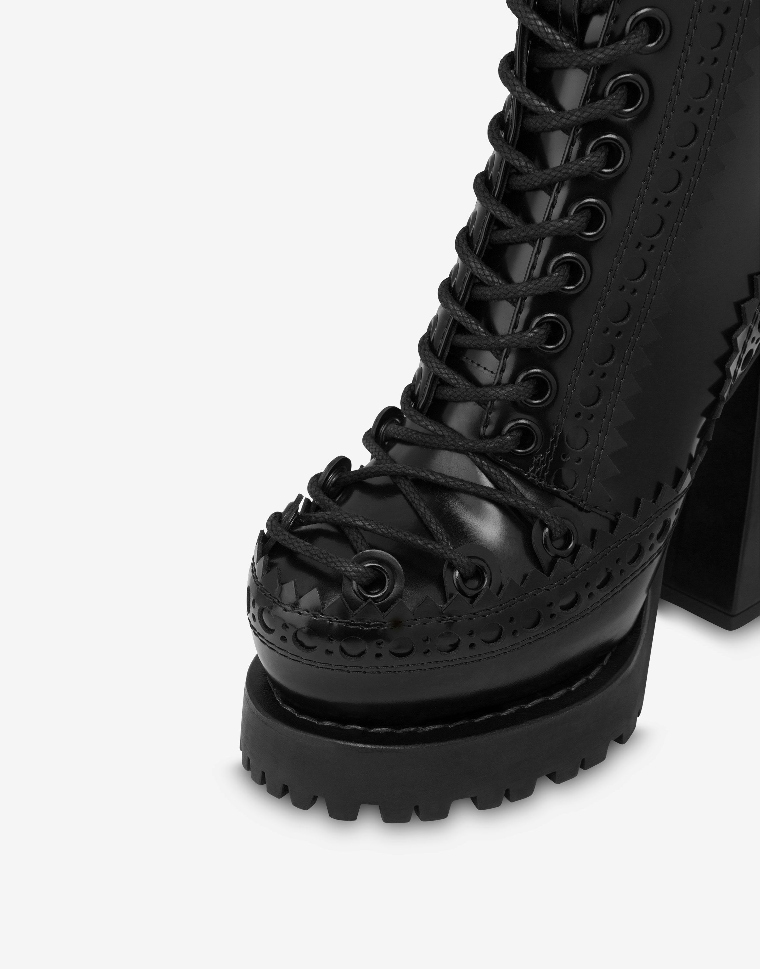 Brushed calfskin high-heeled boots 2