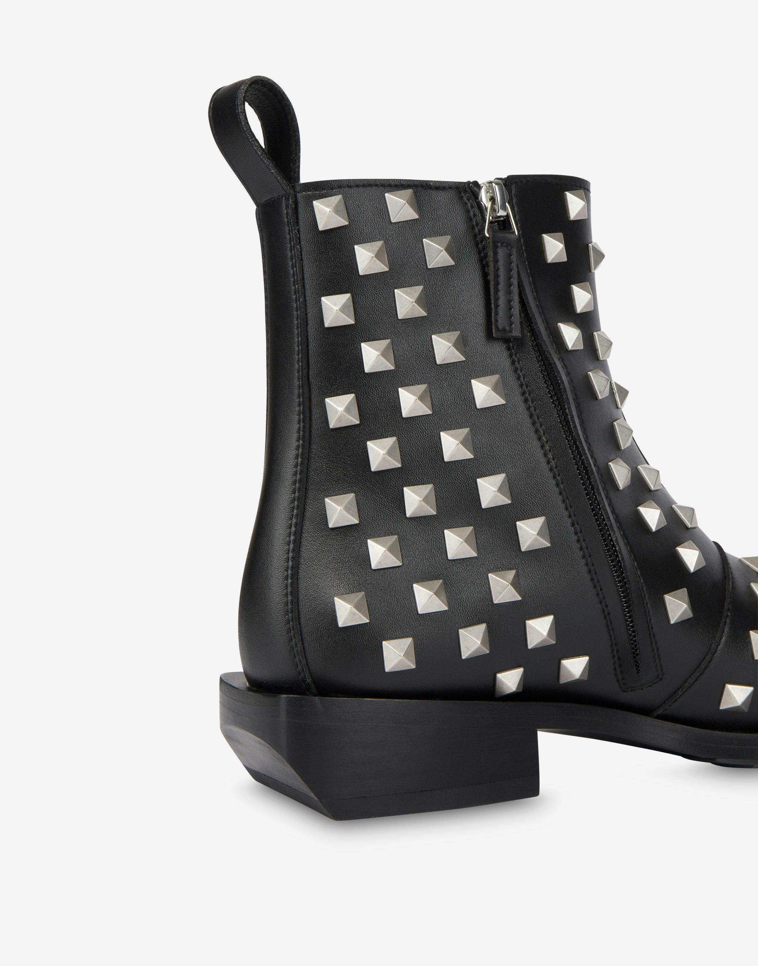 Moschino Plate studded camperos ankle boots 2