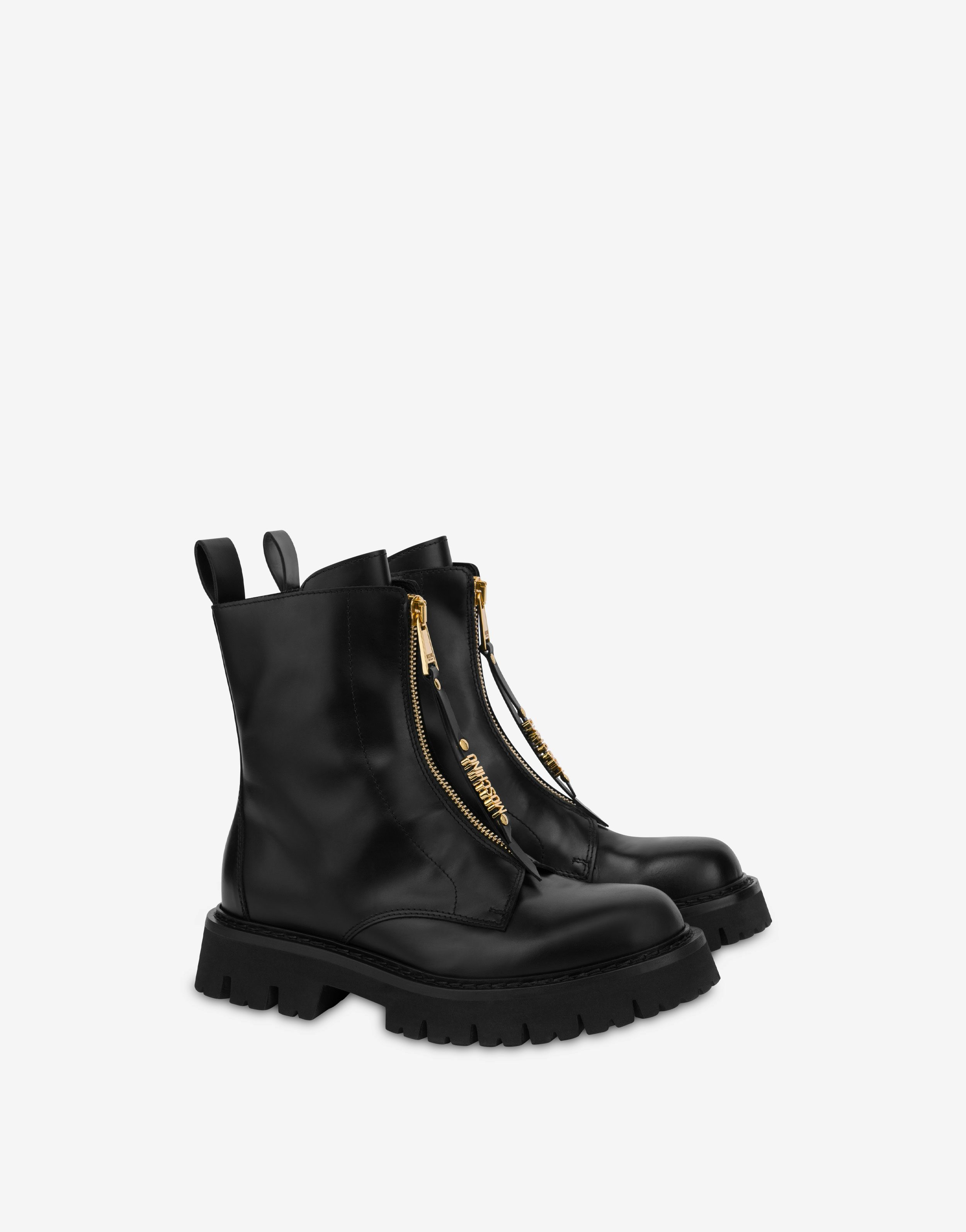 Mens moschino boots on sale