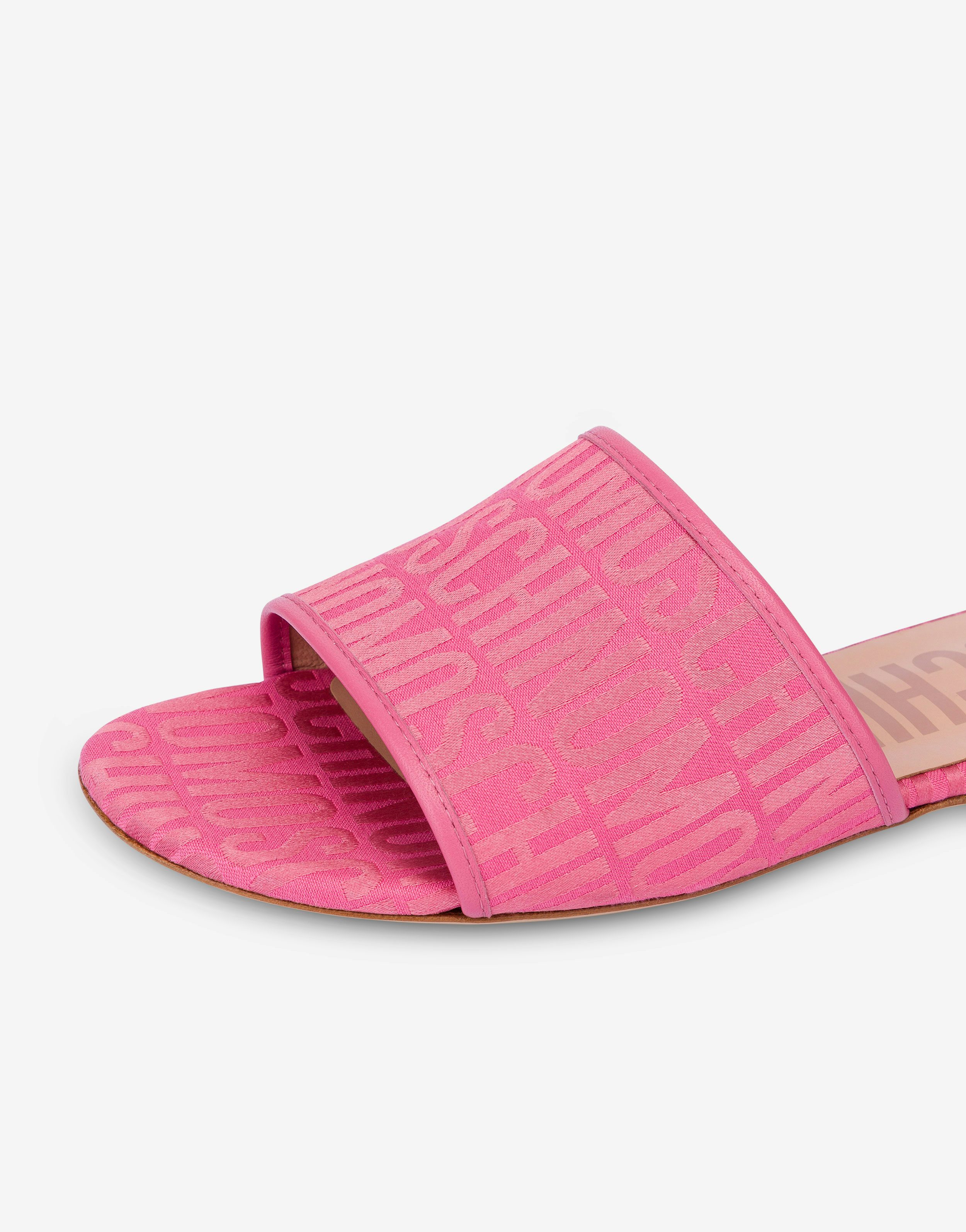 Sandales plates en nylon Allover Logo 2