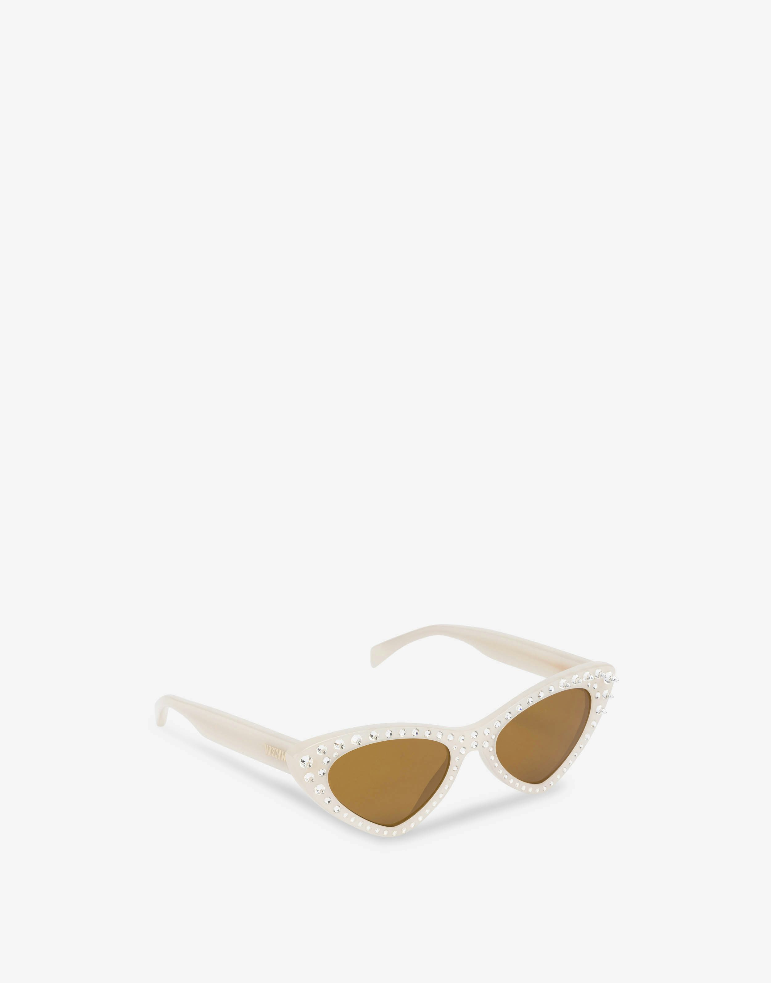 Cat eye sunglasses with rhinestones 0