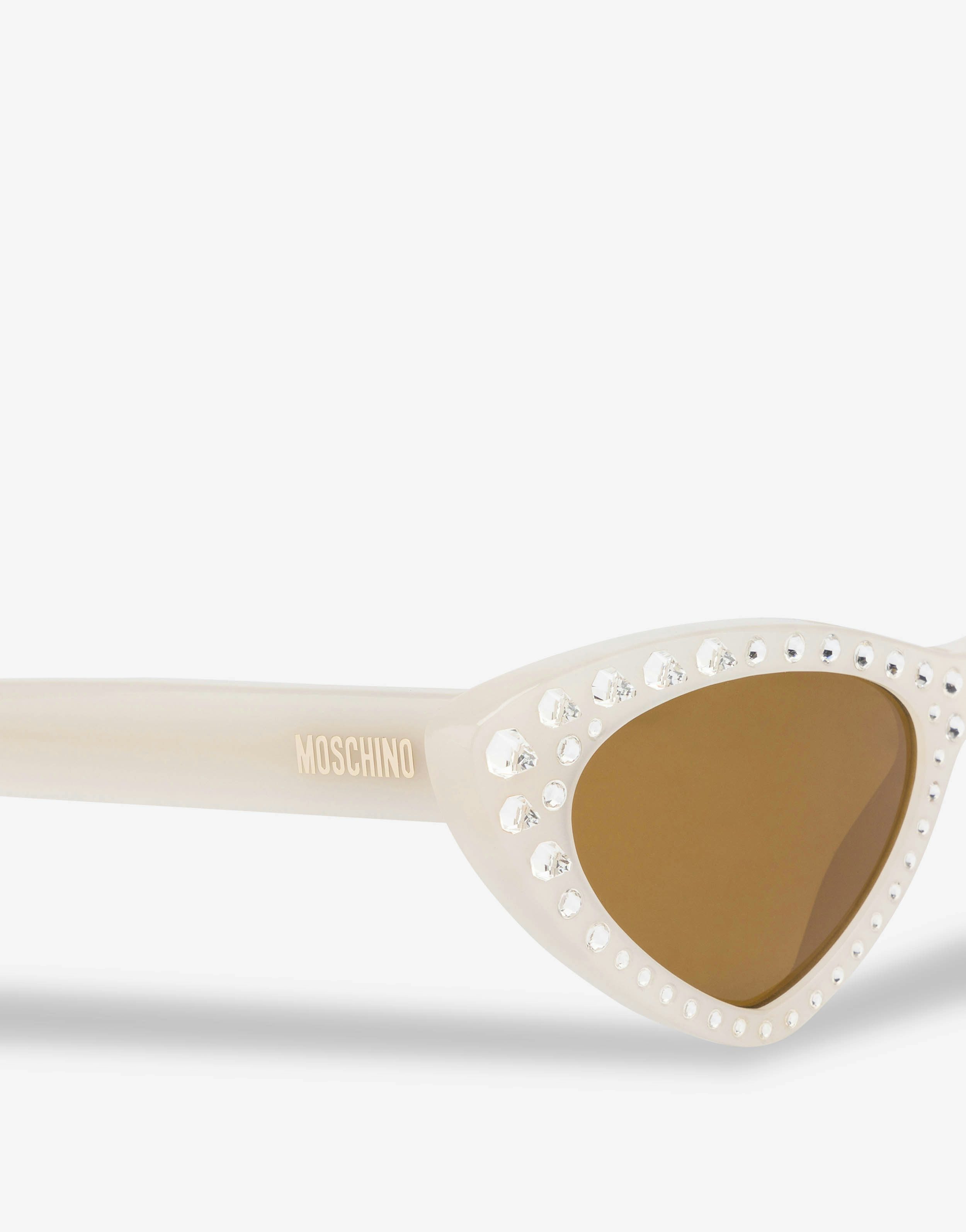 Cat eye sunglasses with rhinestones 1