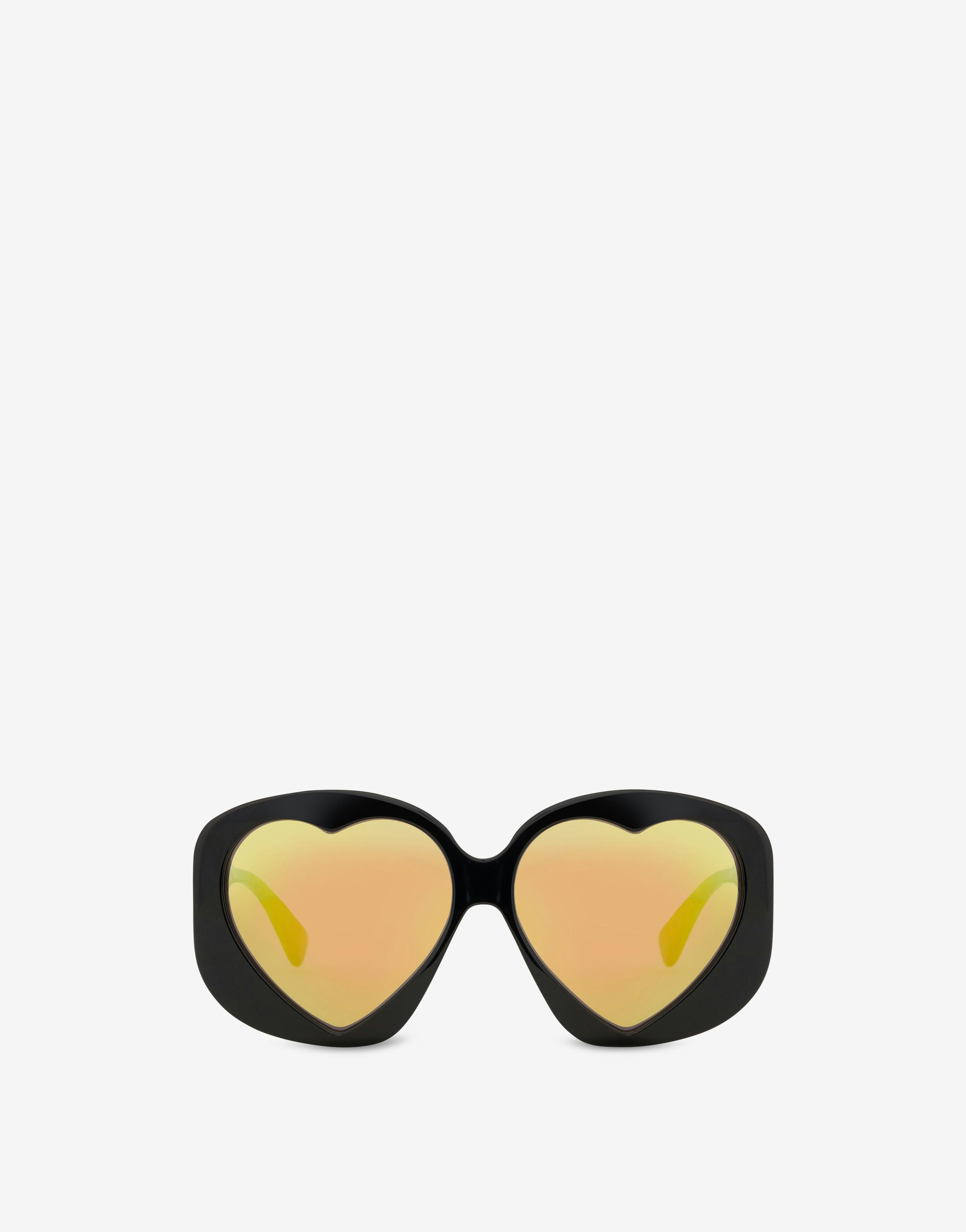 Schwarze Sonnenbrille Heart Lenses