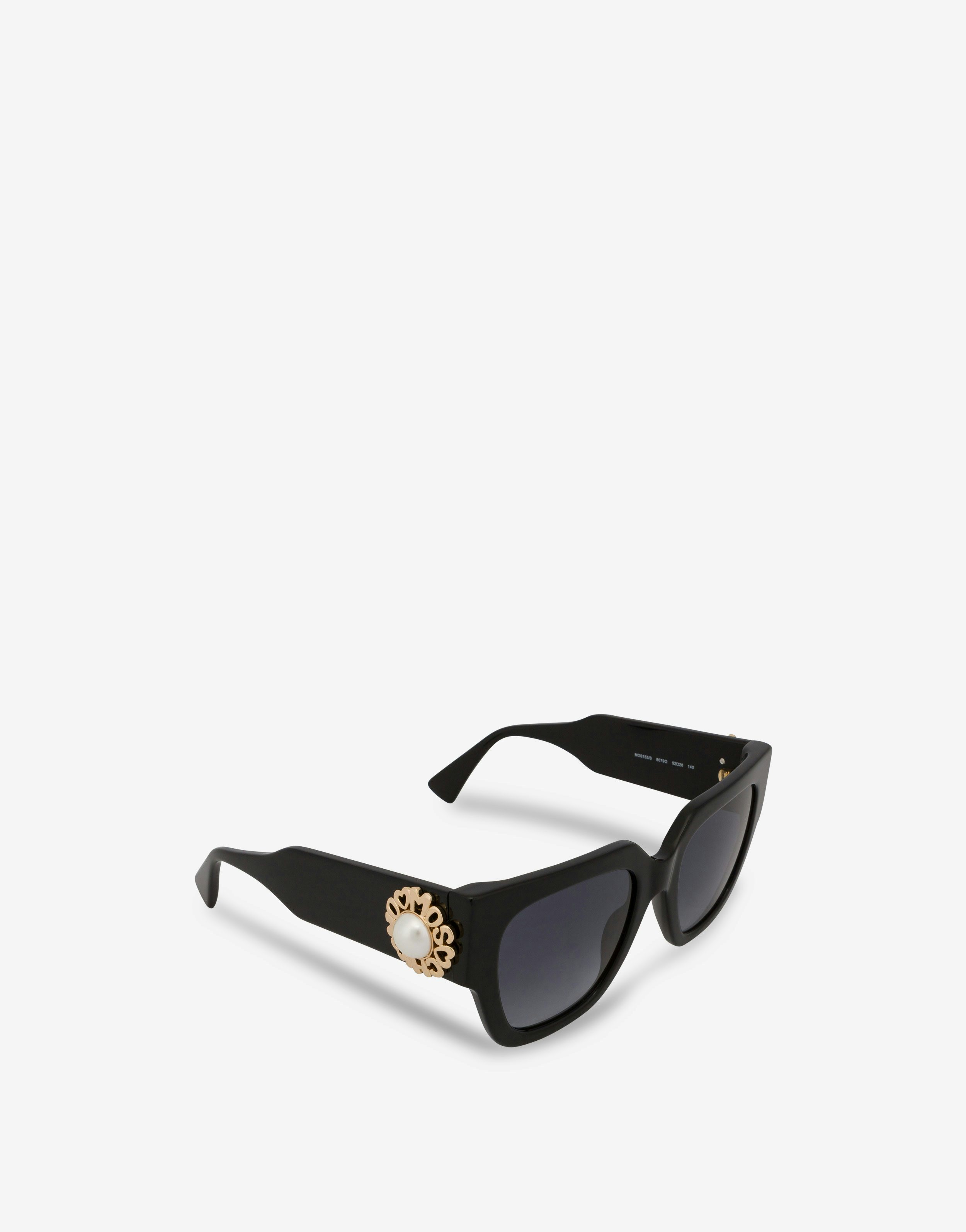 Schwarze Sonnenbrille Pearl Trim 0
