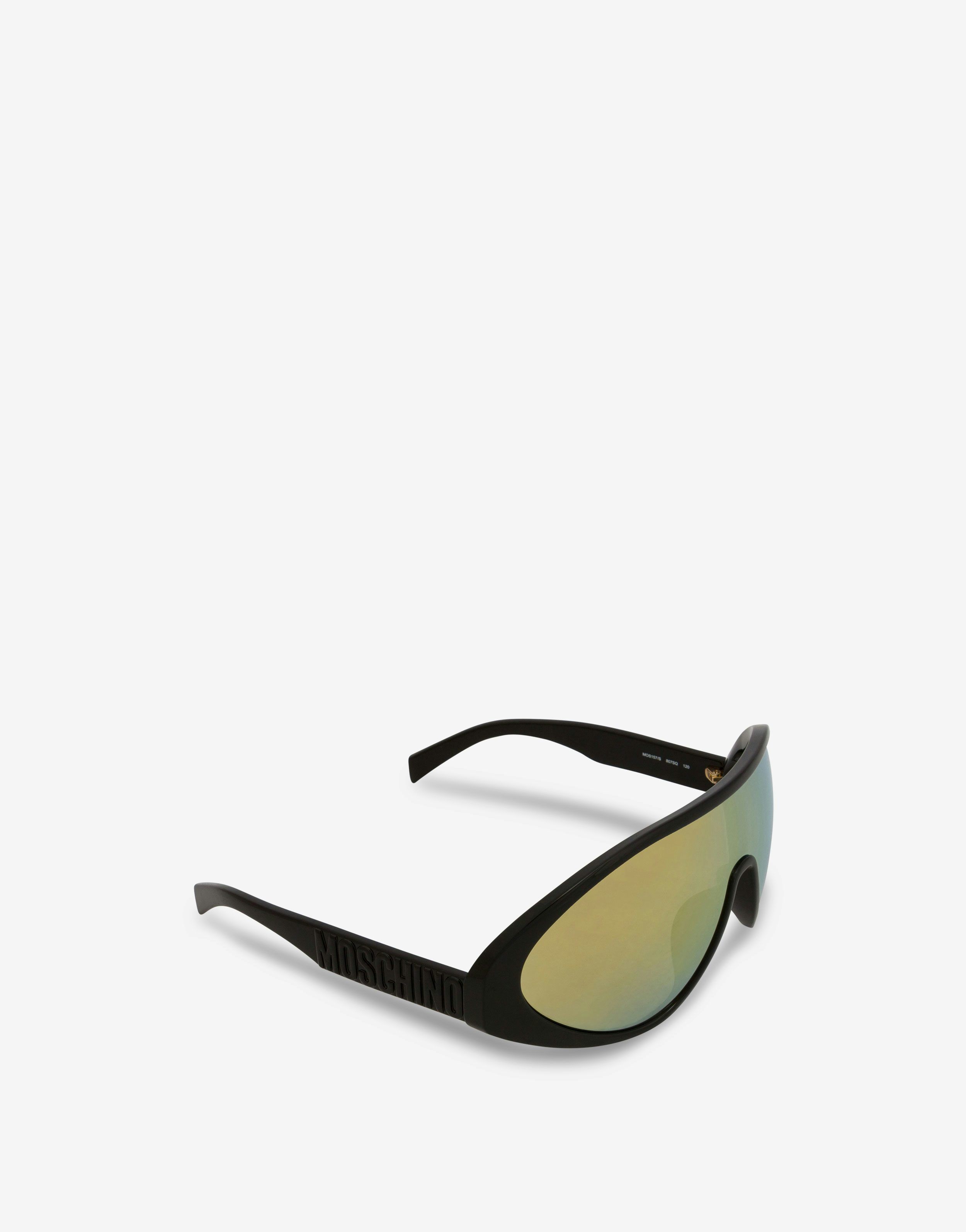 Sonnenbrille im Maskendesign 3D Logo 0