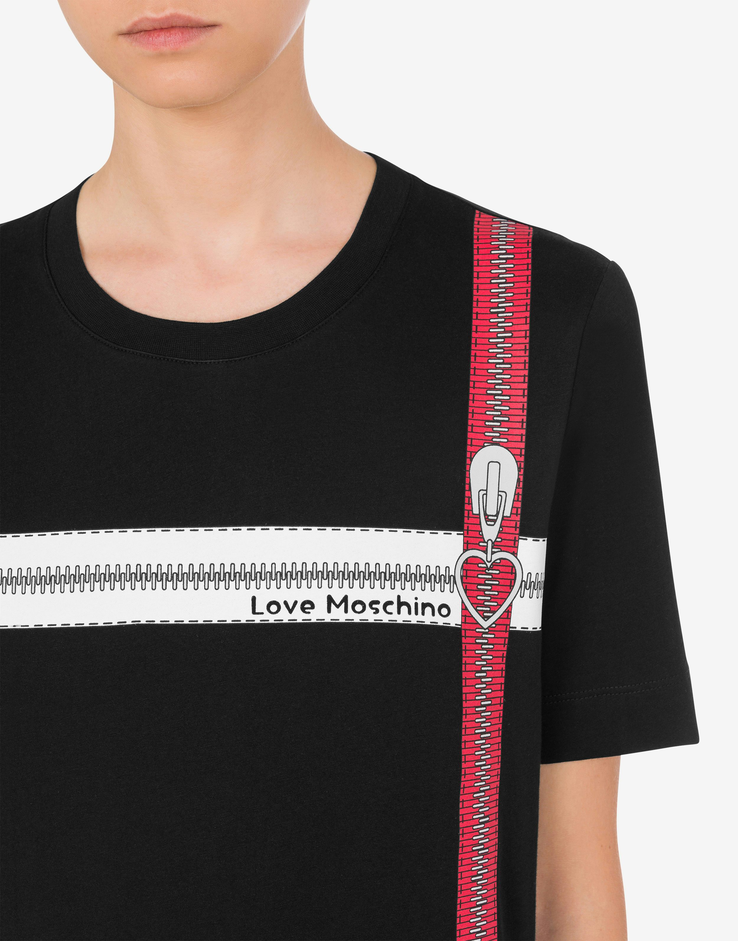 T-Shirt aus Baumwoll-Jersey Pop Art Zippers 2