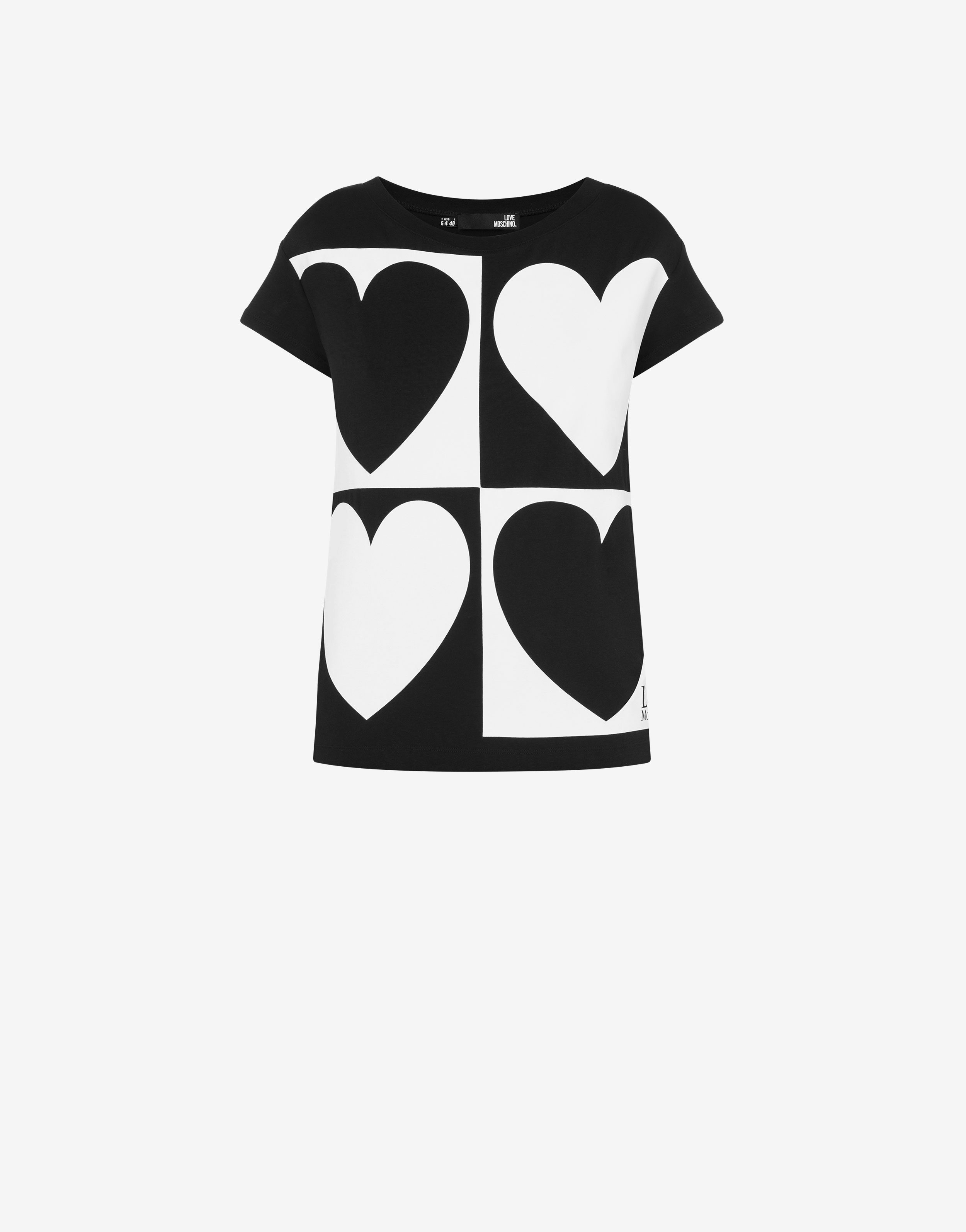 Stretch jersey Graphic Hearts T-shirt