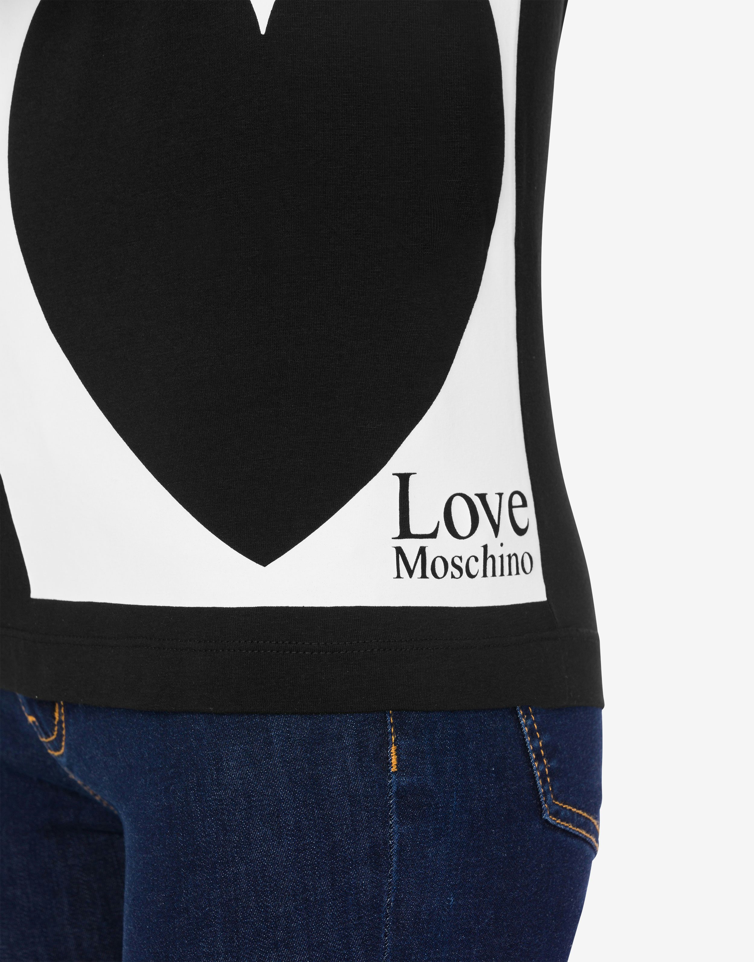 Stretch jersey Graphic Hearts T-shirt 2