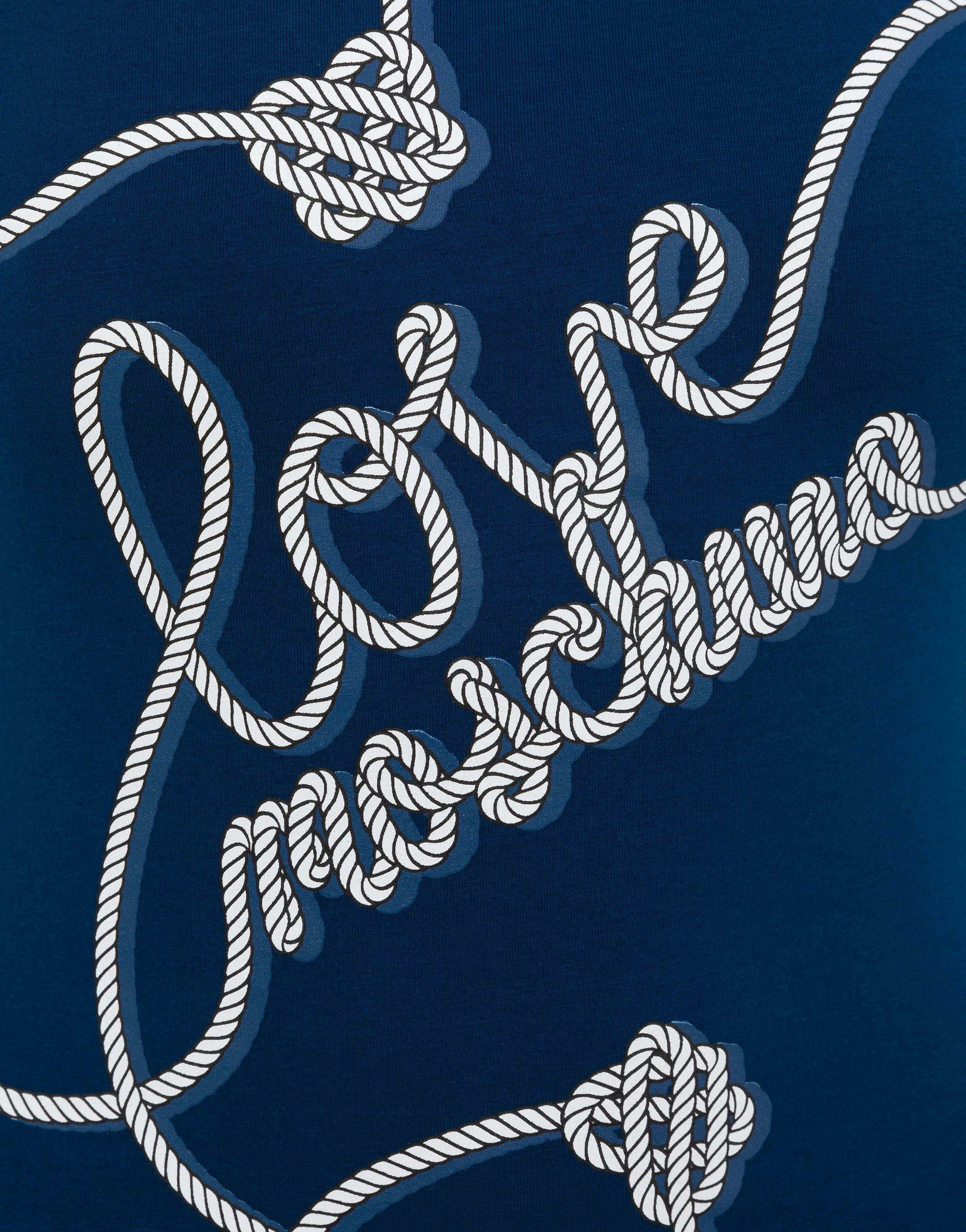 T-Shirt aus Stretchjersey Rope Logo 2