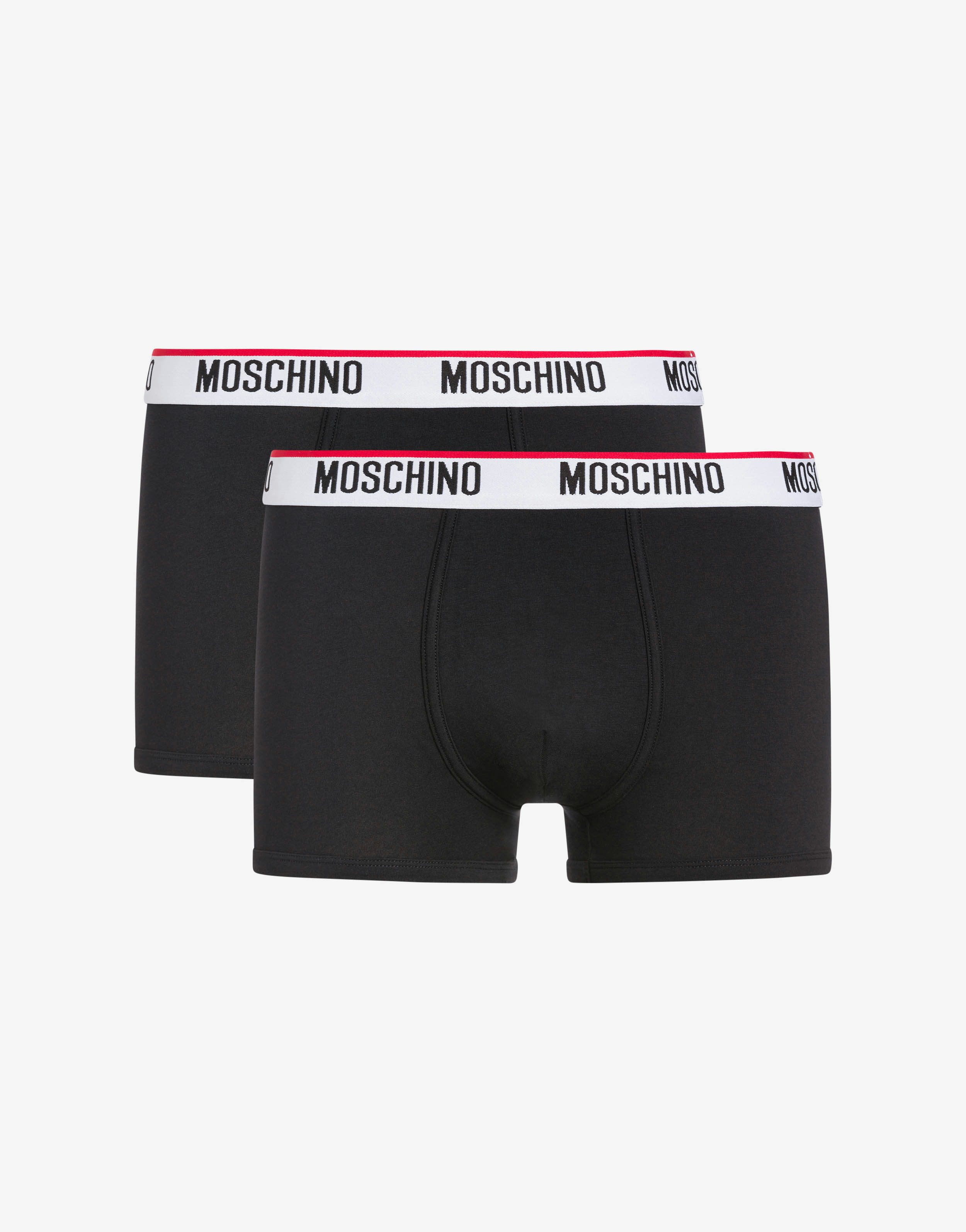 Set of 2 cotton jersey boxers with logo&nbsp;