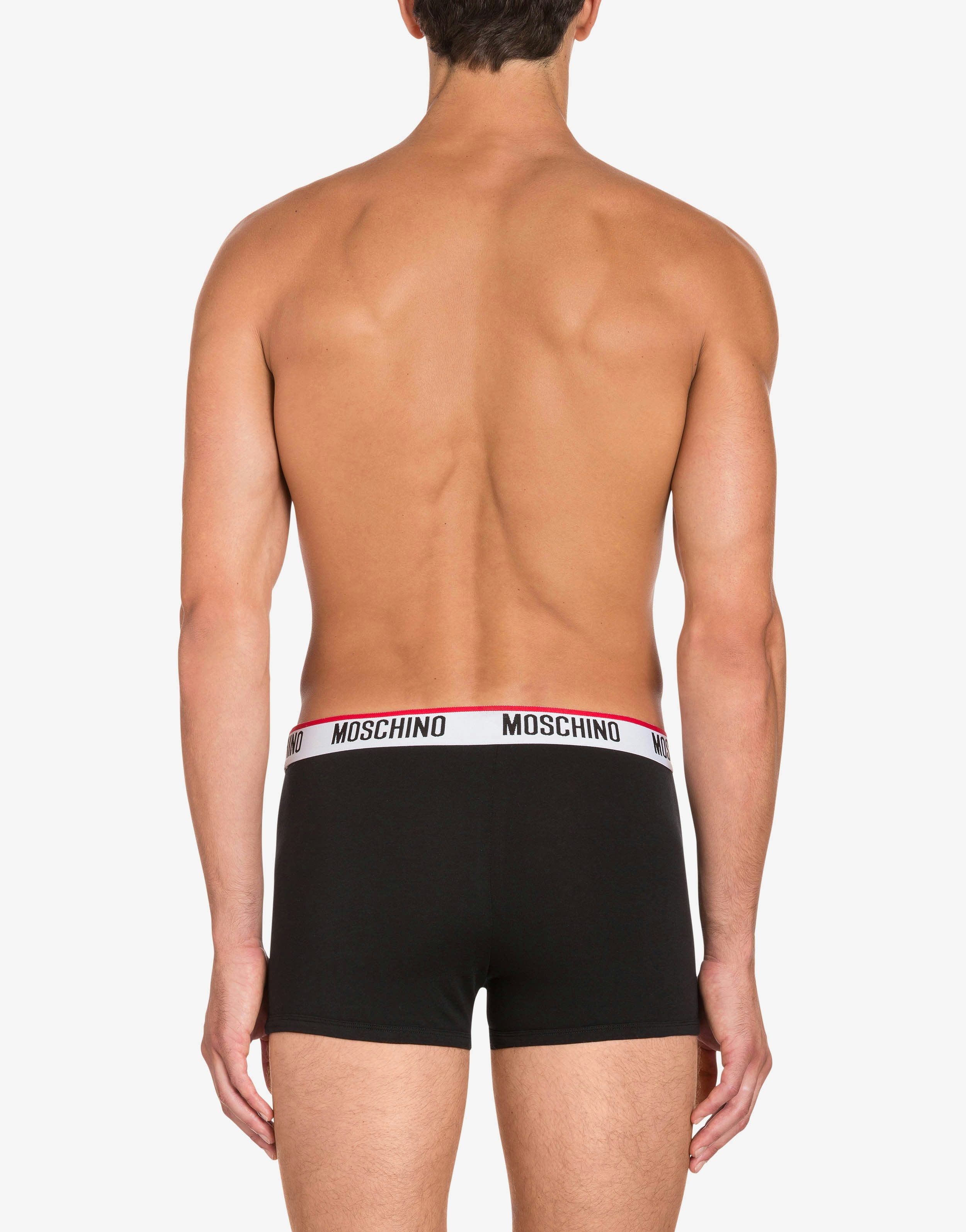 Set of 2 cotton jersey boxers with logo&nbsp; 1